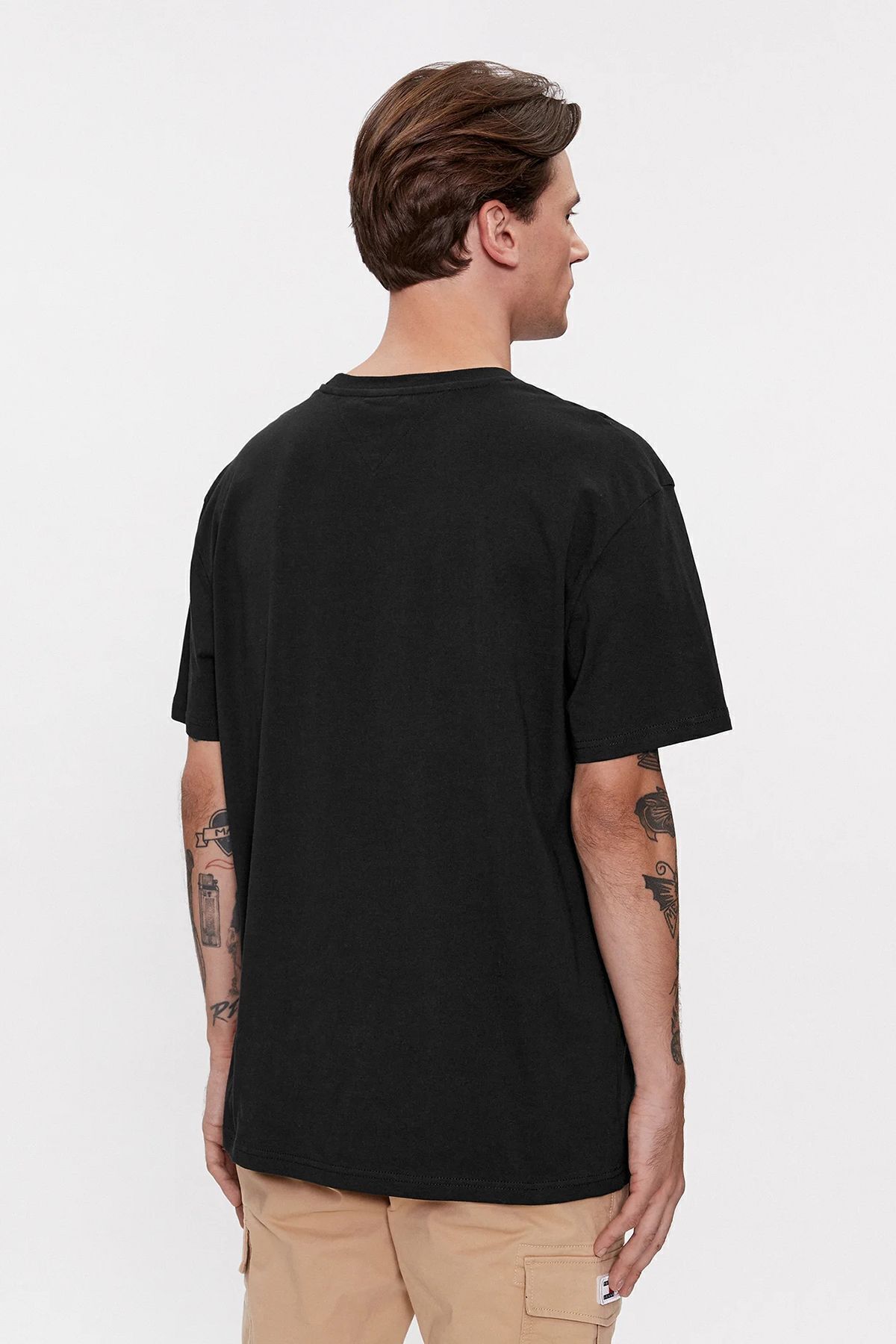 تی شرت مشکی مردانه سیاه DM0DM17993 BDS Tommy Hilfiger