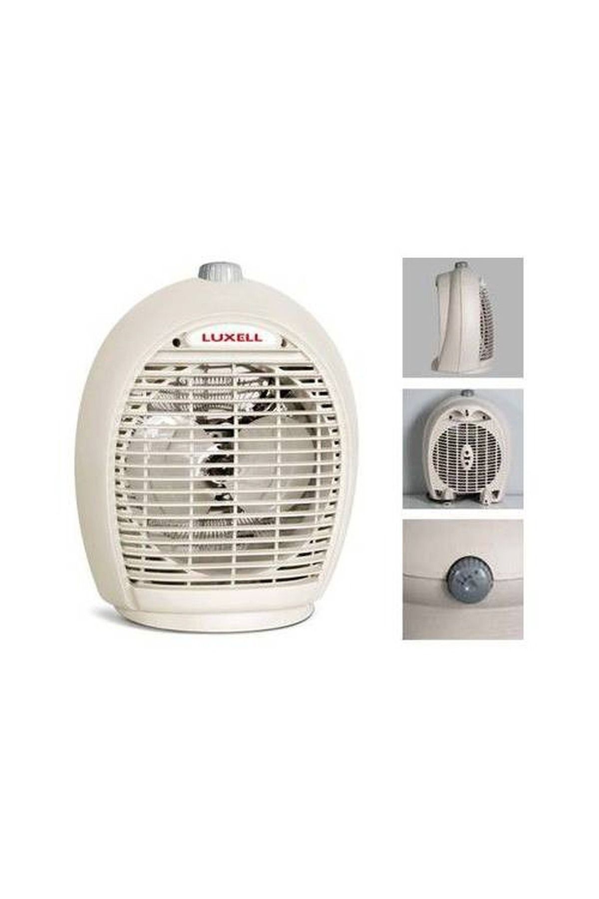 LUXELEKTRONİK LX-6331 BEYAZ ISITICI FAN 1000+1000 WATT 3 KADEMELİ