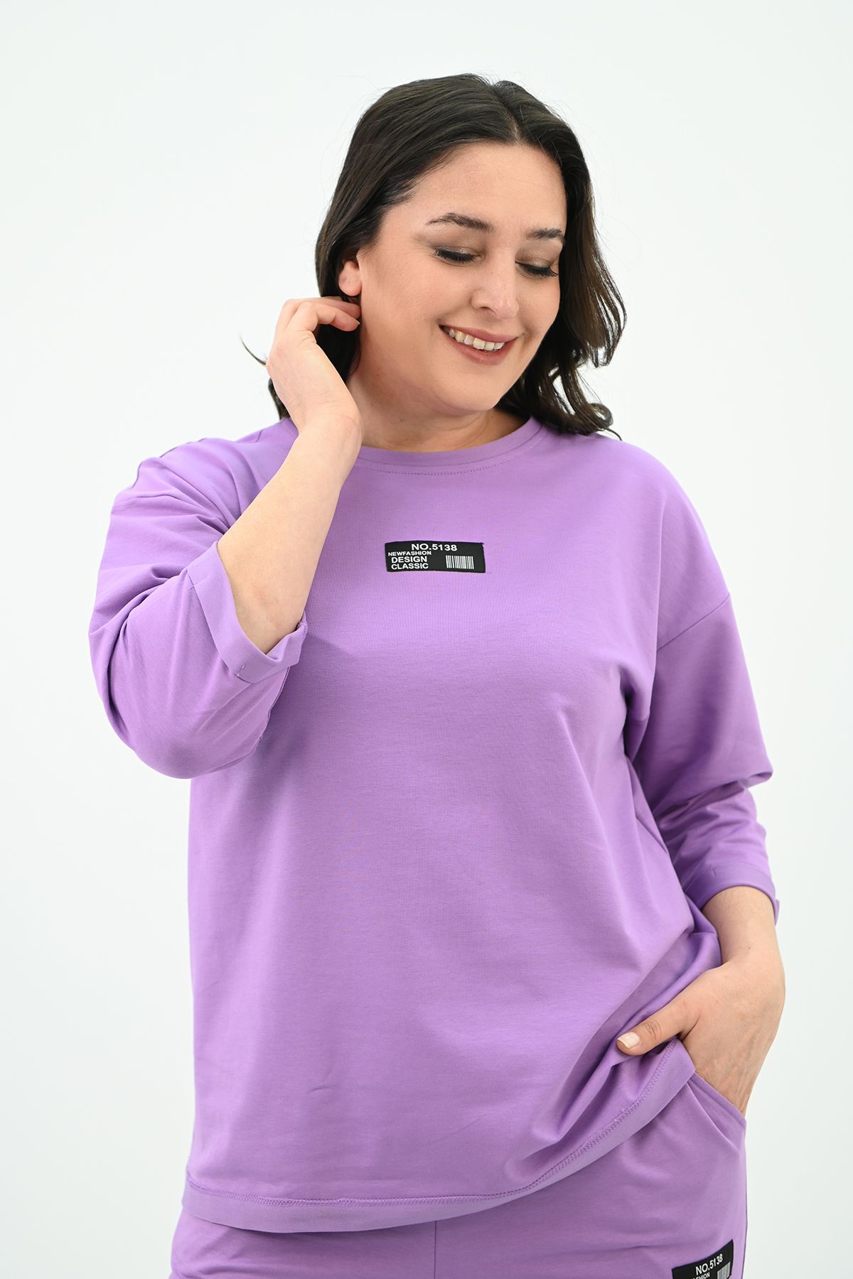 Koza Butik-Set de trening cu etichetă de mărime mare pentru femei 8100-24 4