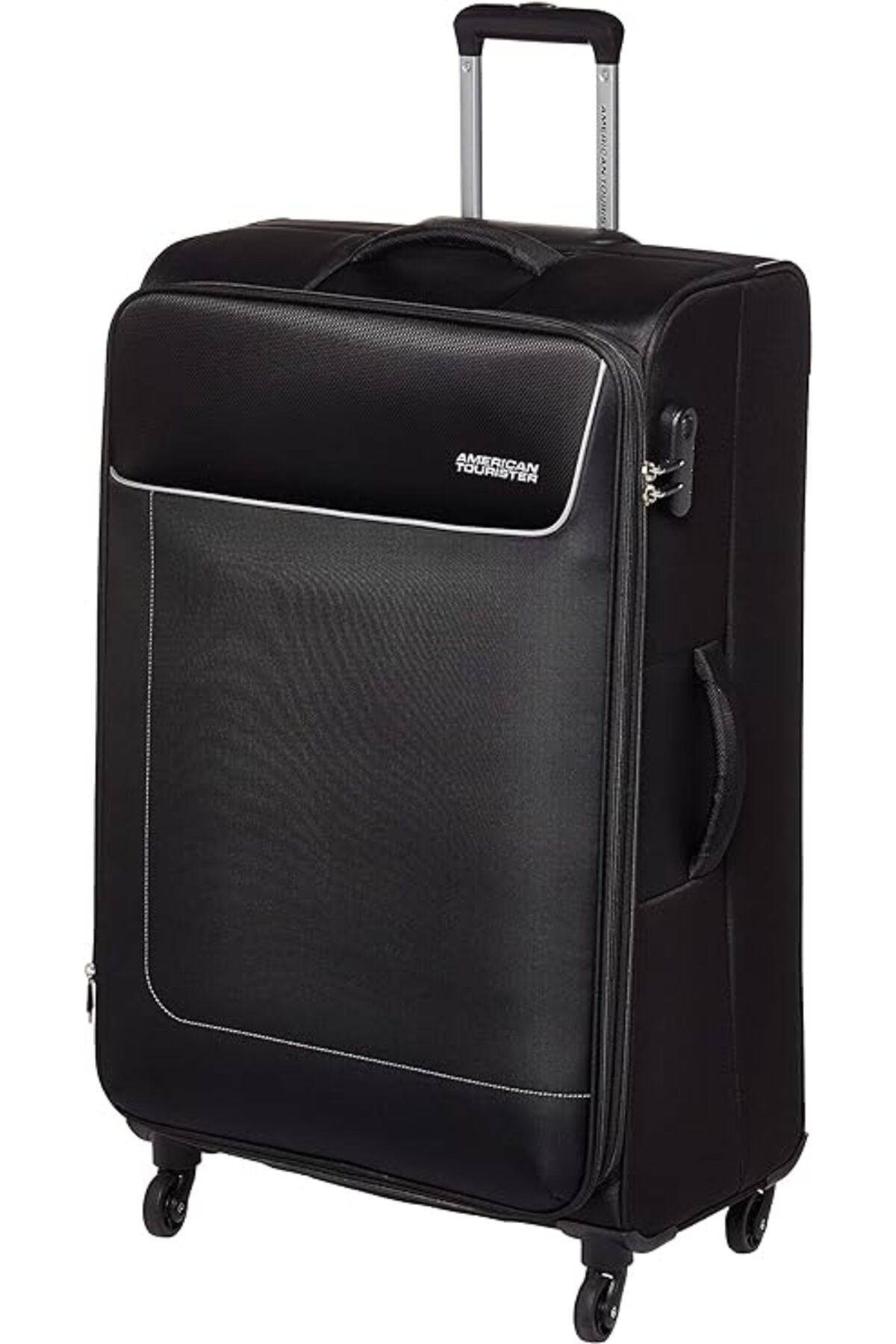 American Tourister-حقيبة سفر بعجلات كبيرة الحجم من جامايكا، باللون الأسود، ضمان عالمي لمدة 3 سنوات 1