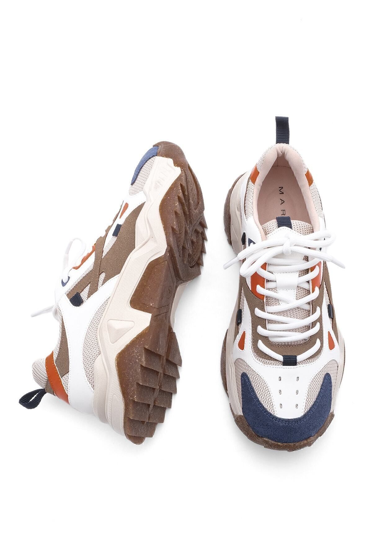 Marjin-Damen Sneaker mit hoher Sohle, Schnürschuh, Sportschuh Edisa Powder 7