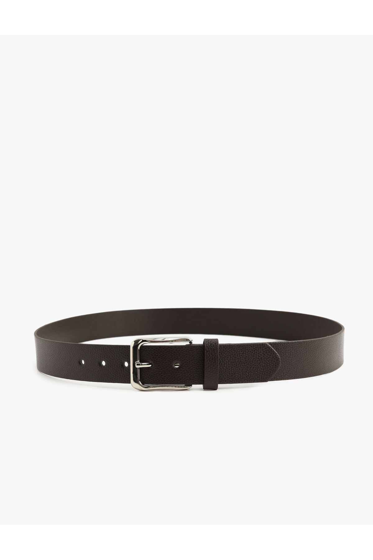 Koton-Buckle and Leather Look Belt 2