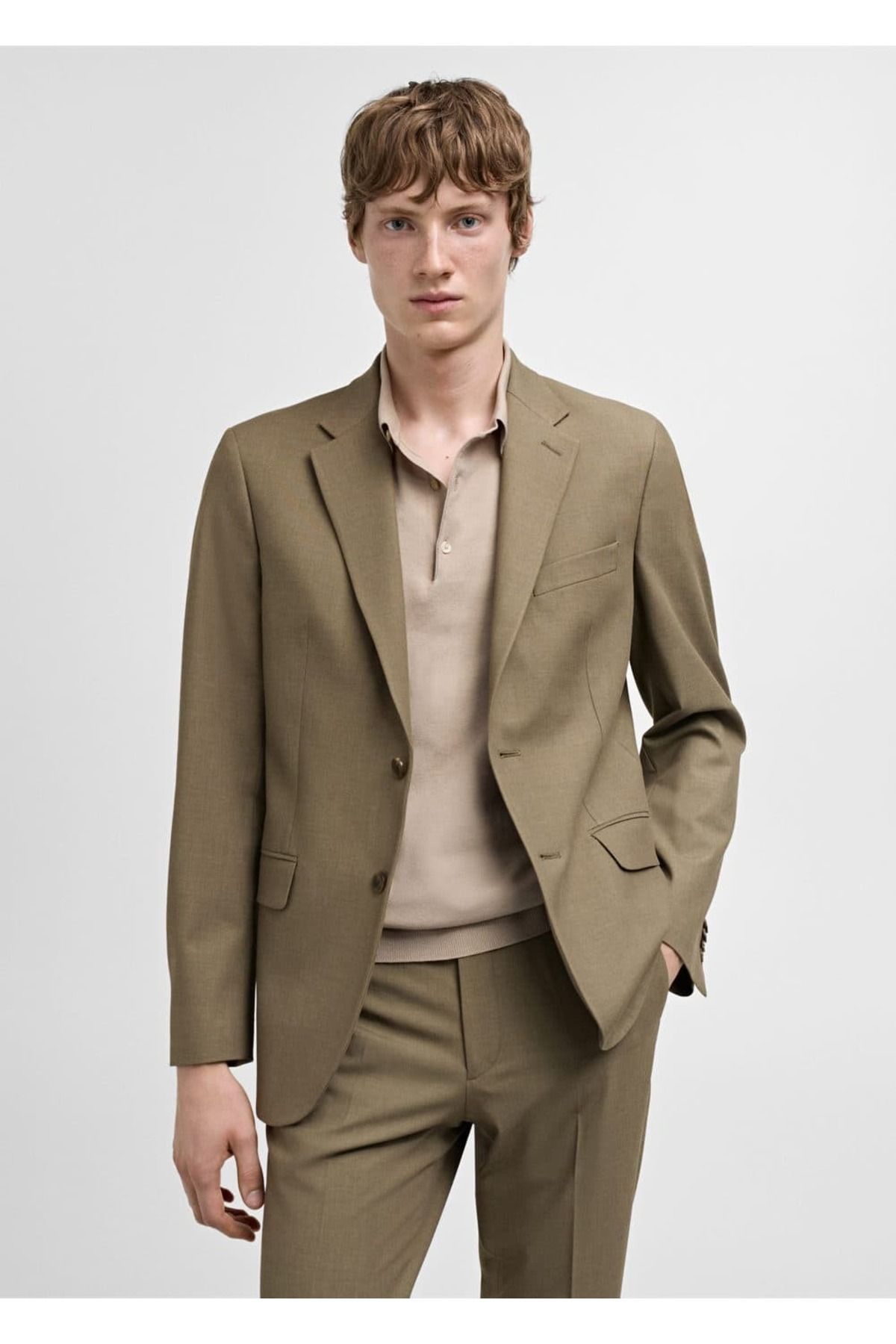 کاپشن کتانی باریک و باریک پارچه ای استرچ Comfort MANGO Man