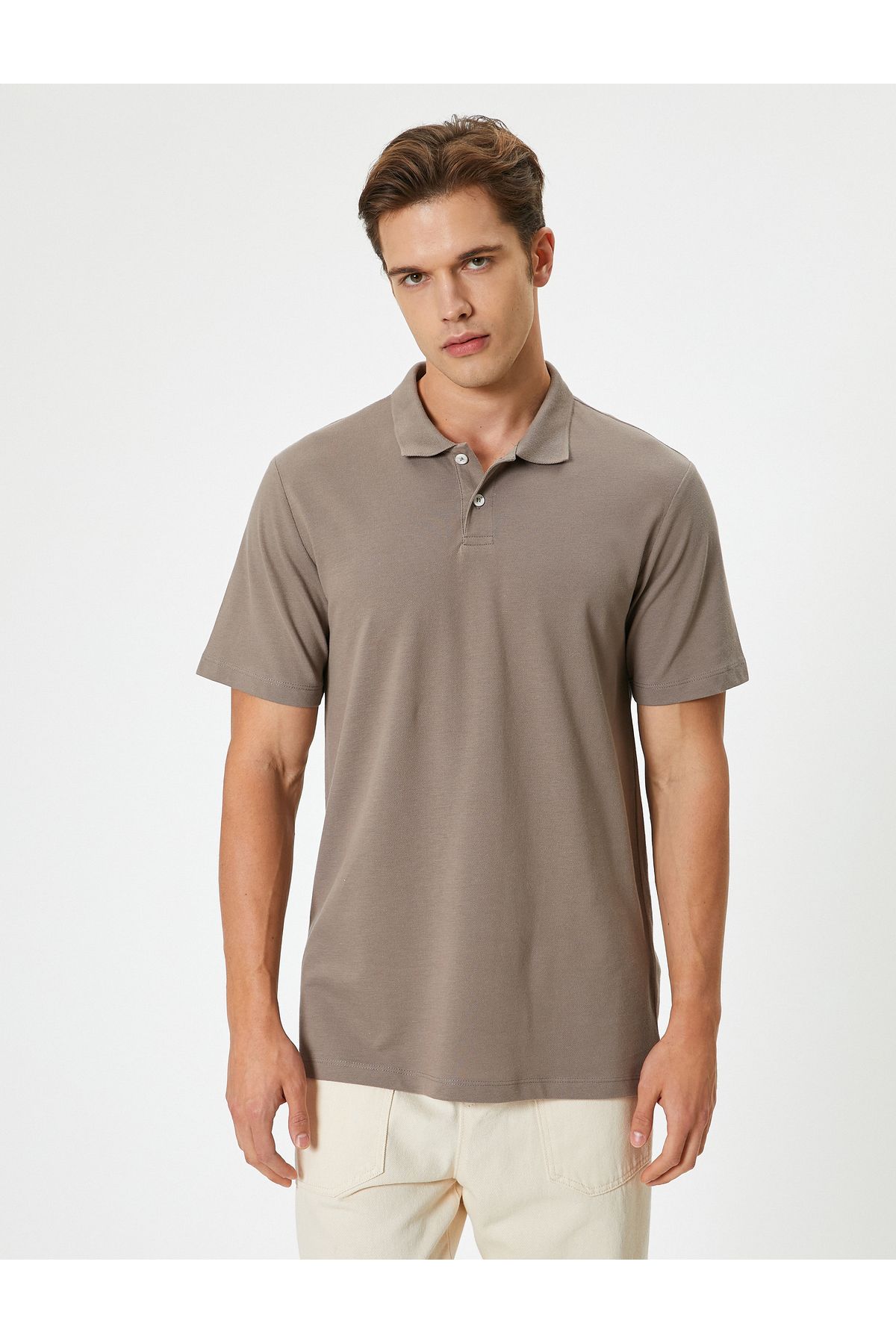 تی شرت یقه پولو چند رنگ مردانه پنبه آستین کوتاه SLIM T POLO YAKA Koton