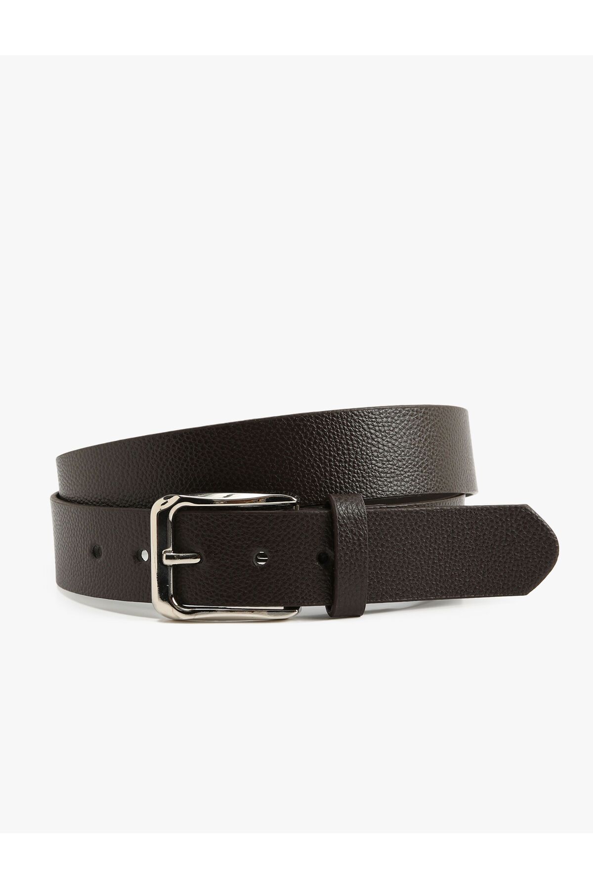 Koton-Buckle and Leather Look Belt 1