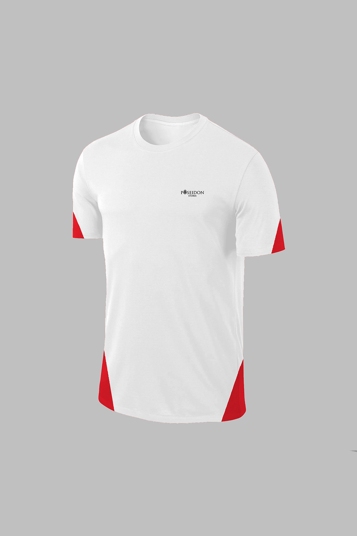 پوزایدون استورم تی‌شرت آستین کوتاه مردانه سفید طرح Dri-Fit یقه گرد سایز S-3XL