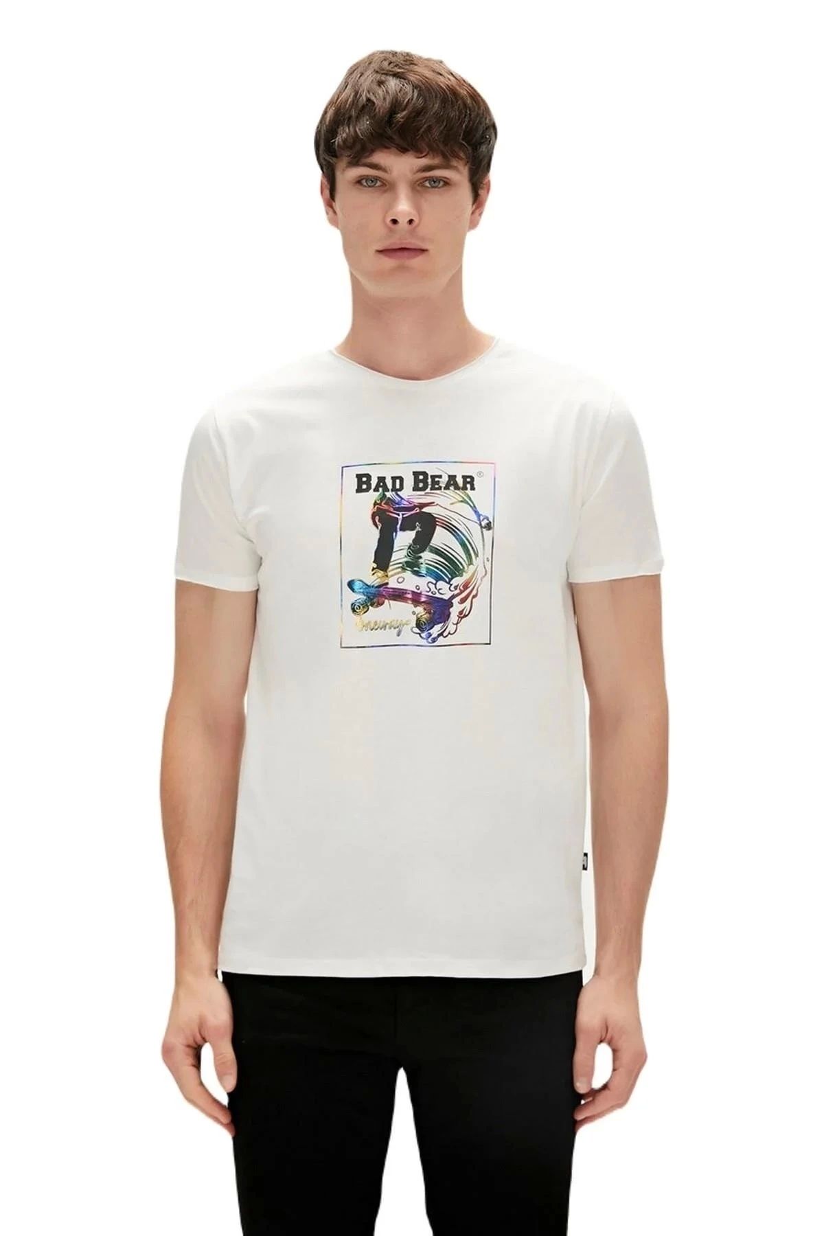 تیشرت مردانه یقه یک طرفه - اکرو Bad Bear