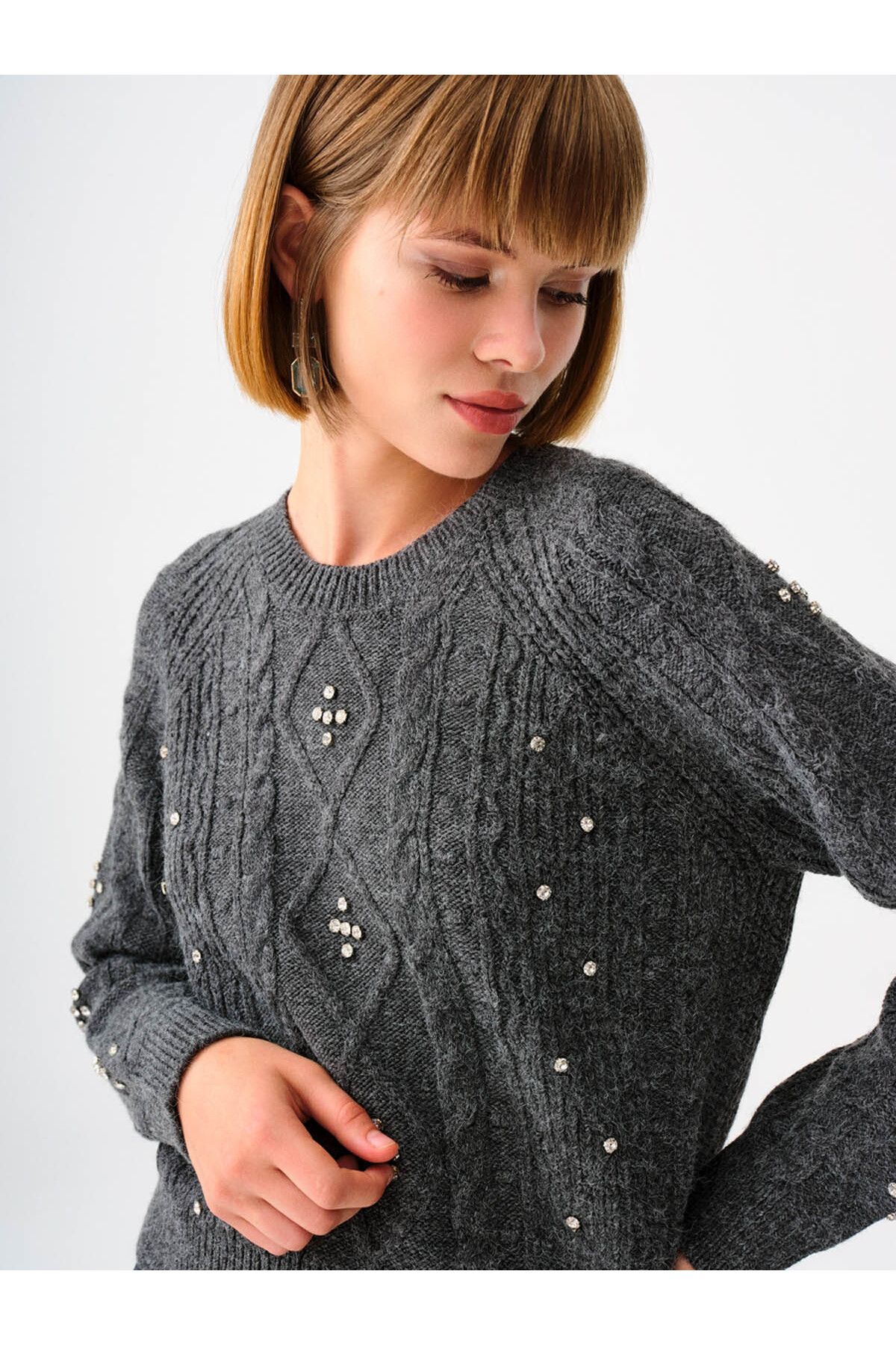 Loft-Gray Women's Sweater - Lf 2036977 4