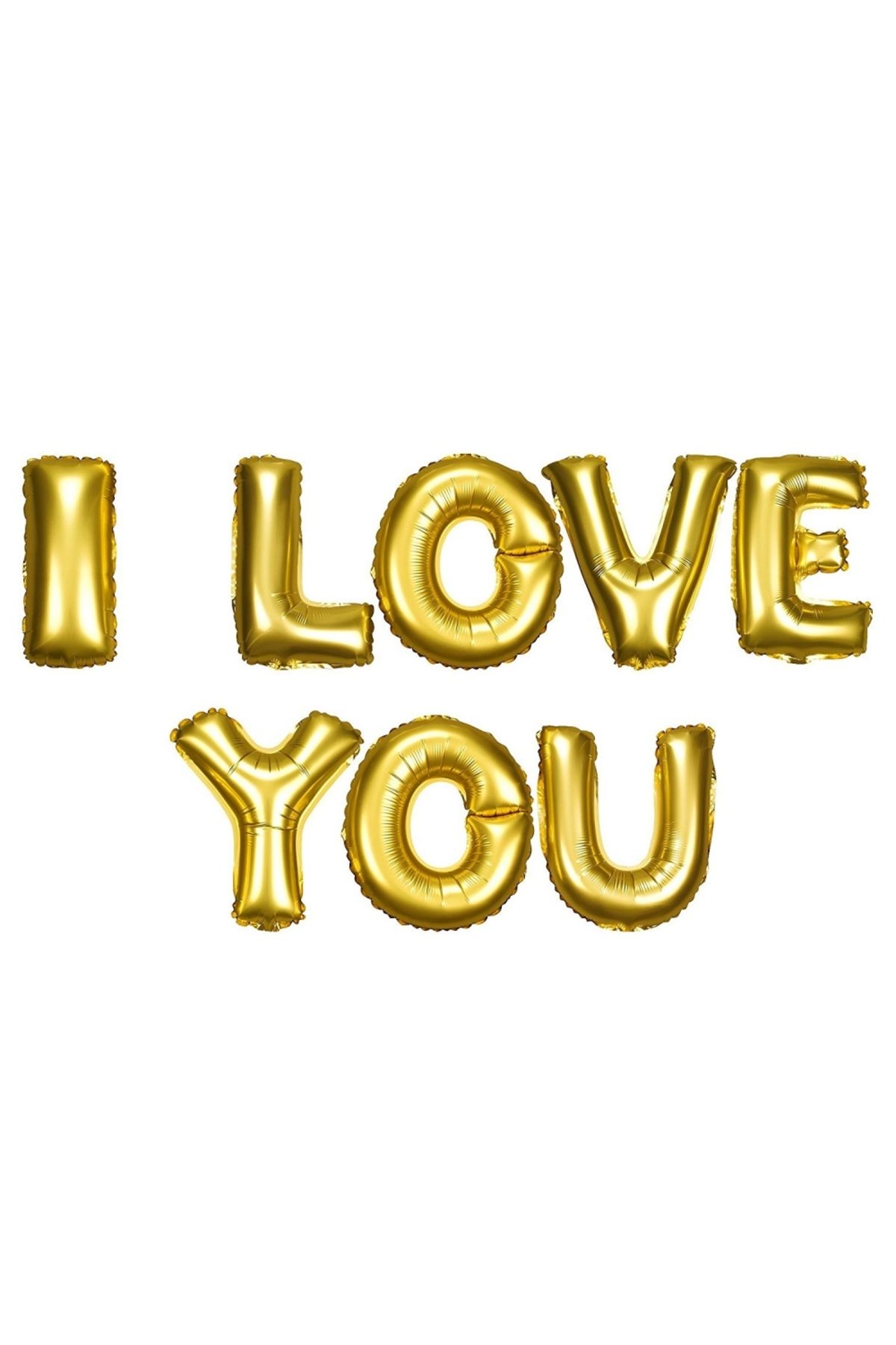 Serero Parti Balon I Love You Folyo Balon Altın Renk 35 Cm
