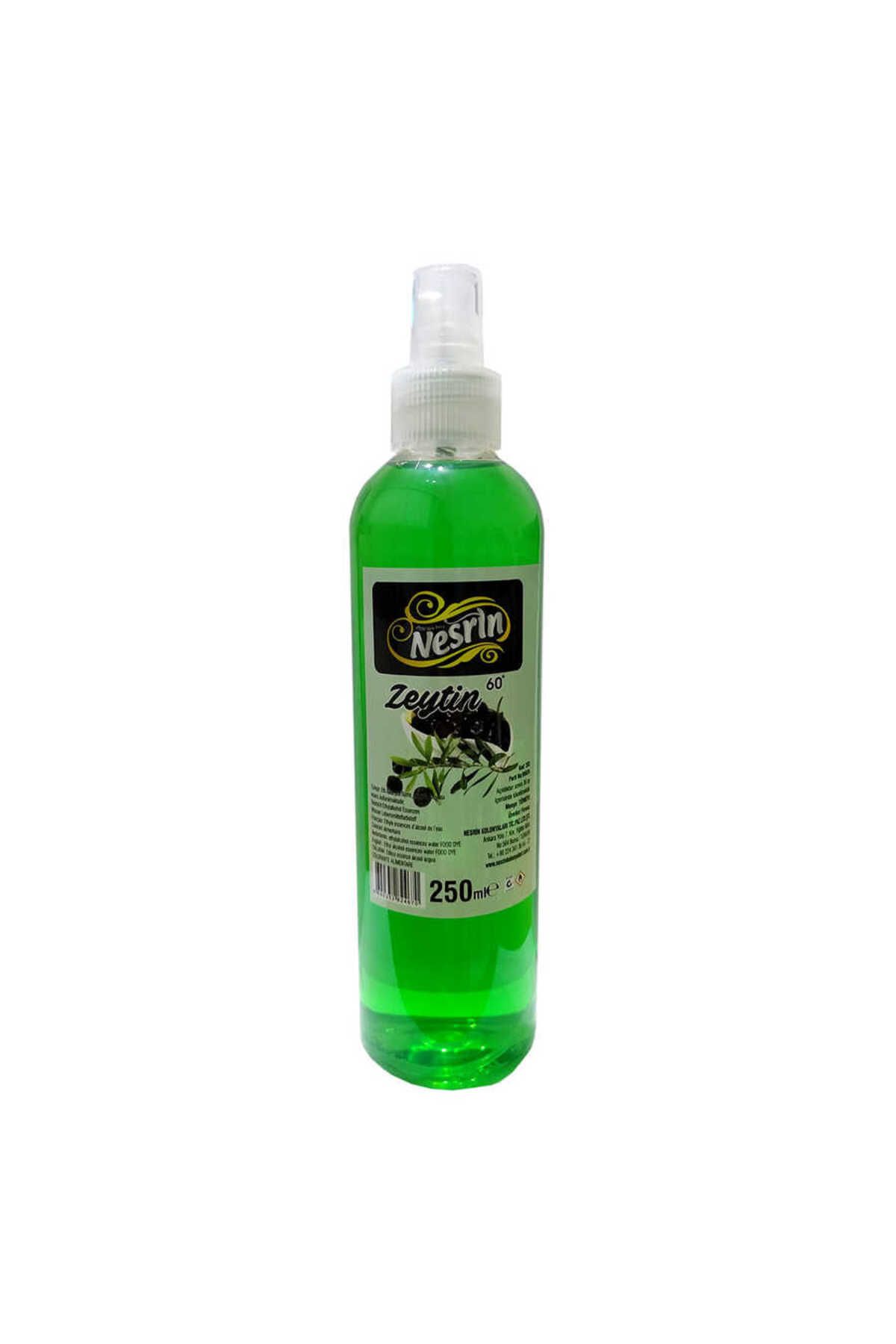 OEM Zeytin Kolonyası 60 Derece Pet Şişe Sprey 250 ML
