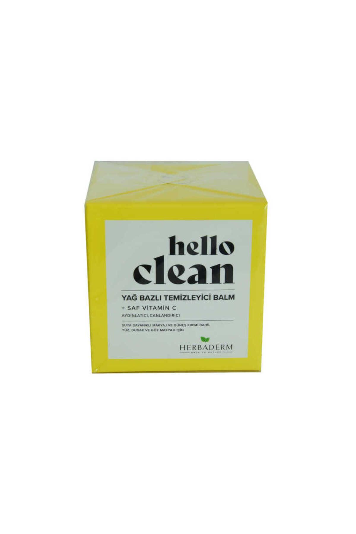 NLB TİCARET Hello Clean Yüz Dudak ve Göz için Yağ Bazlı Temizleyici Balm Saf C Vitaminli 100 ML