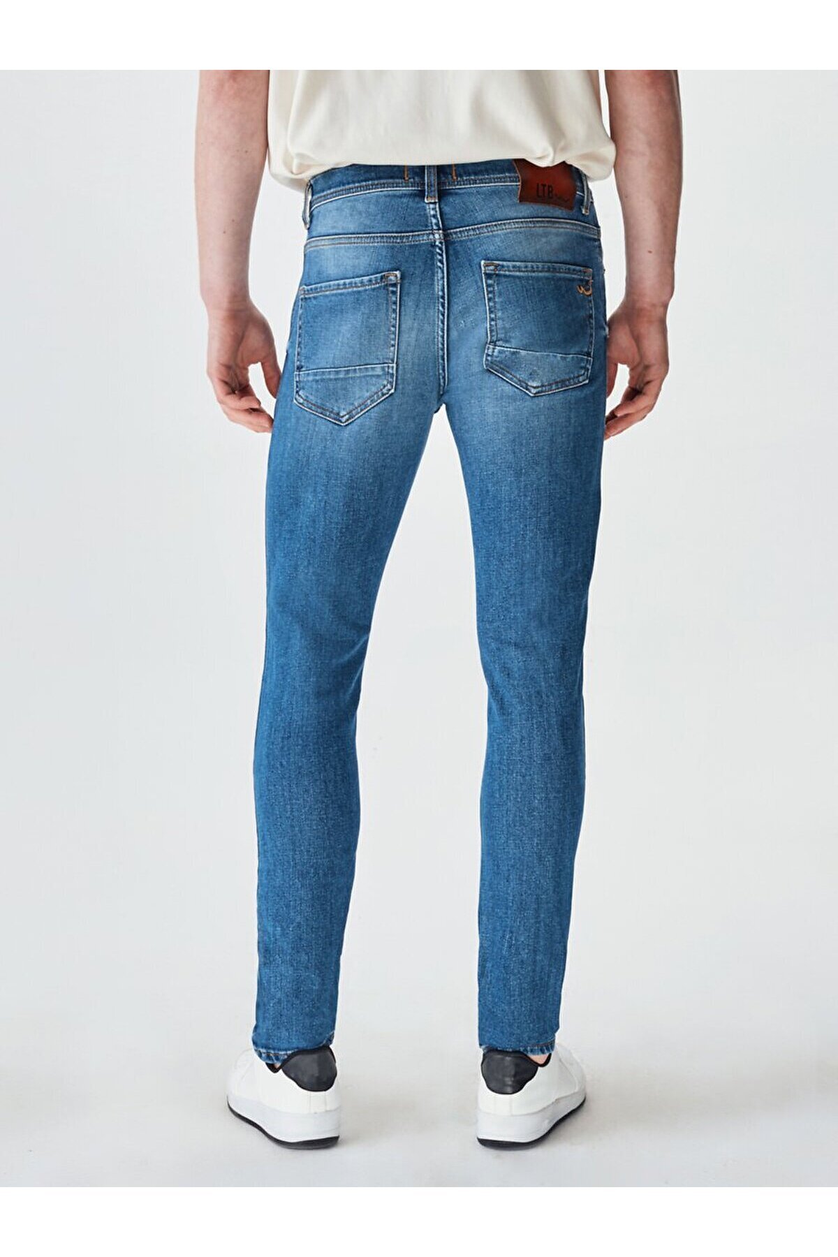 Ltb-Jumy Mid Rise Super úzké kalhoty 3