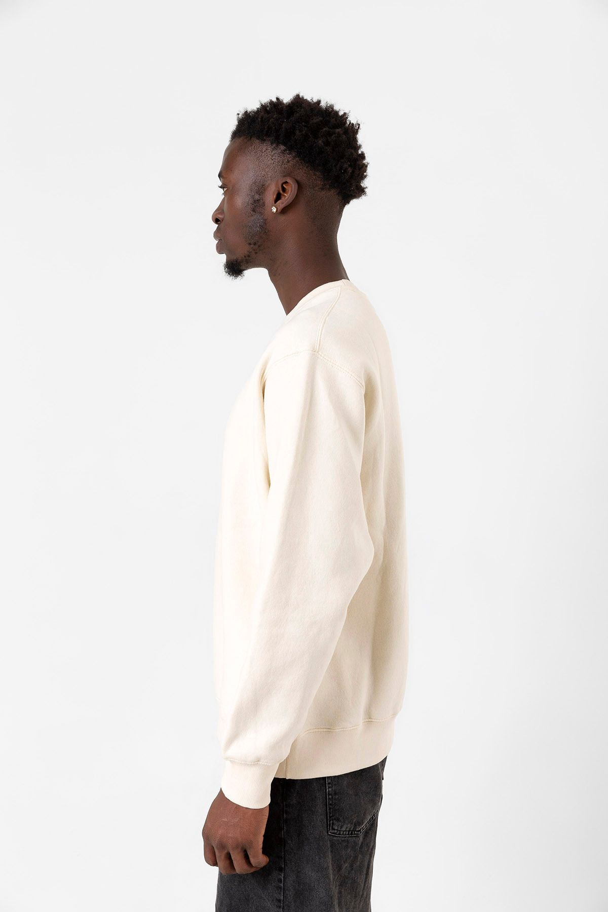 Tshirthane-The Lighthouse Minimalist Ecru Men's 2ip Sweatshirt 4