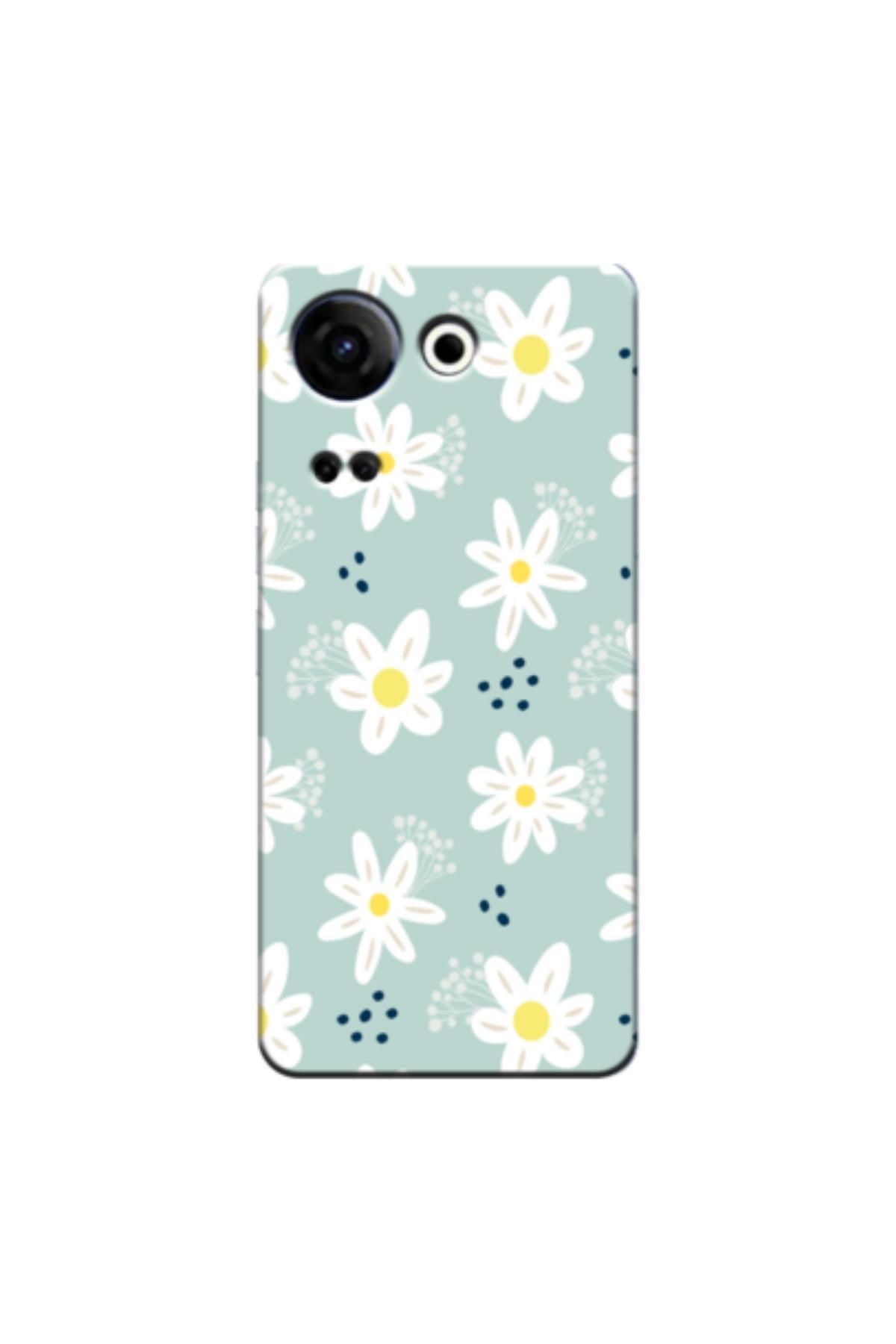 کاور و قاب چند رنگ Tecno Camon 20 4G Case Spring Flowers 10 مورد سیلیکون طرح دار Zebana