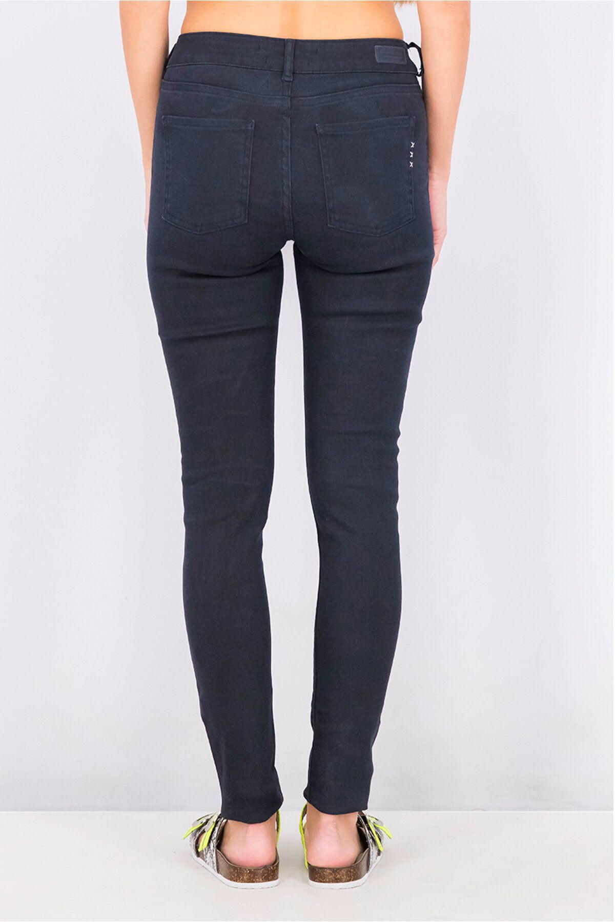 Scotch & Soda-Women Mid Rise Skinny Jeans, Navy 4