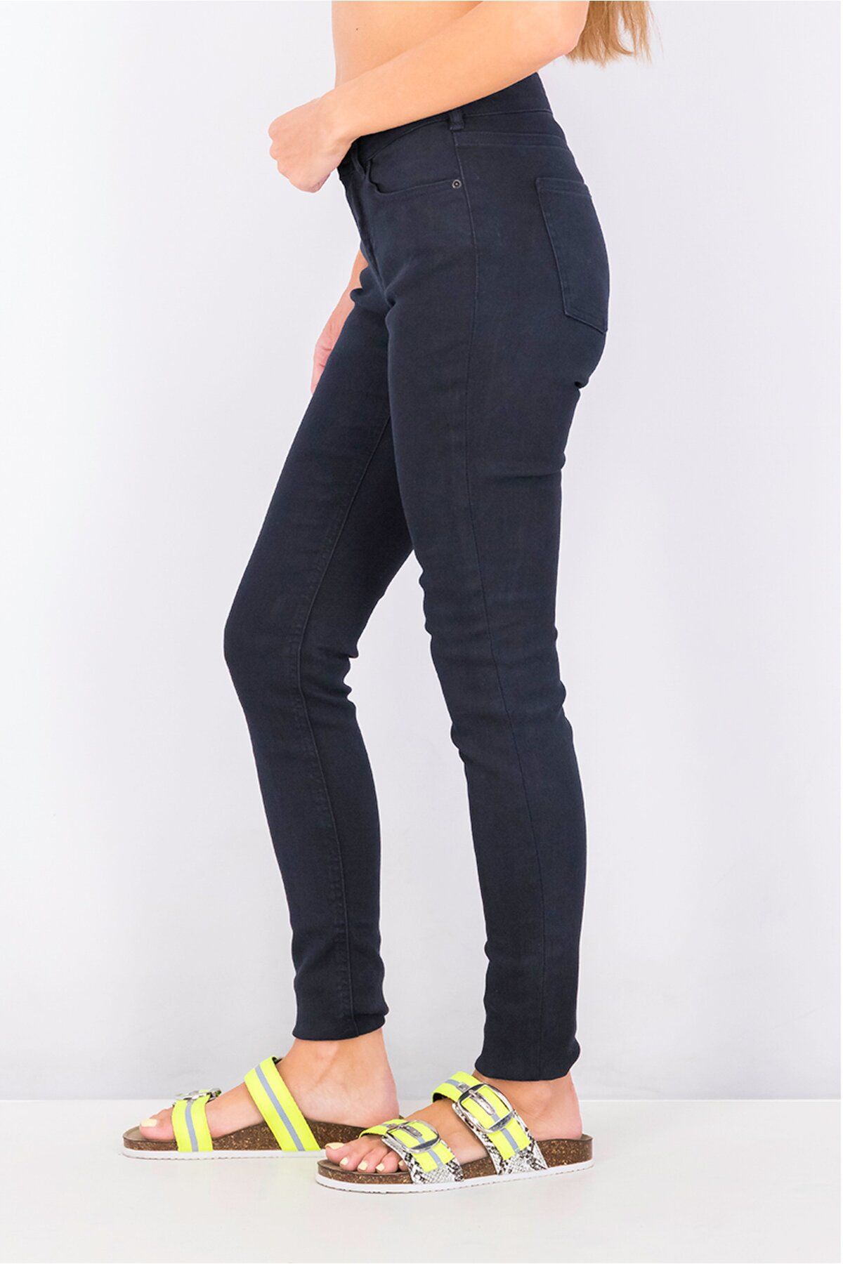 Scotch & Soda-Women Mid Rise Skinny Jeans, Navy 3