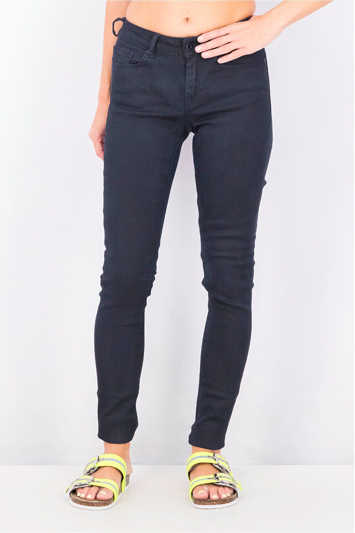 Scotch & Soda-Women Mid Rise Skinny Jeans, Navy 1