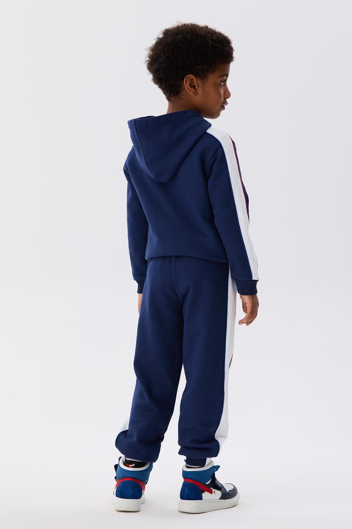 Nebbati-BG Store Boy's Navy Blue Tracksuit Top 4