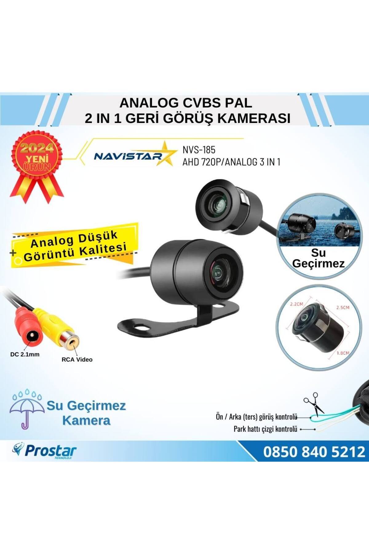 Navistar Analog Kelebek Pal Geri Görüş Kamerası