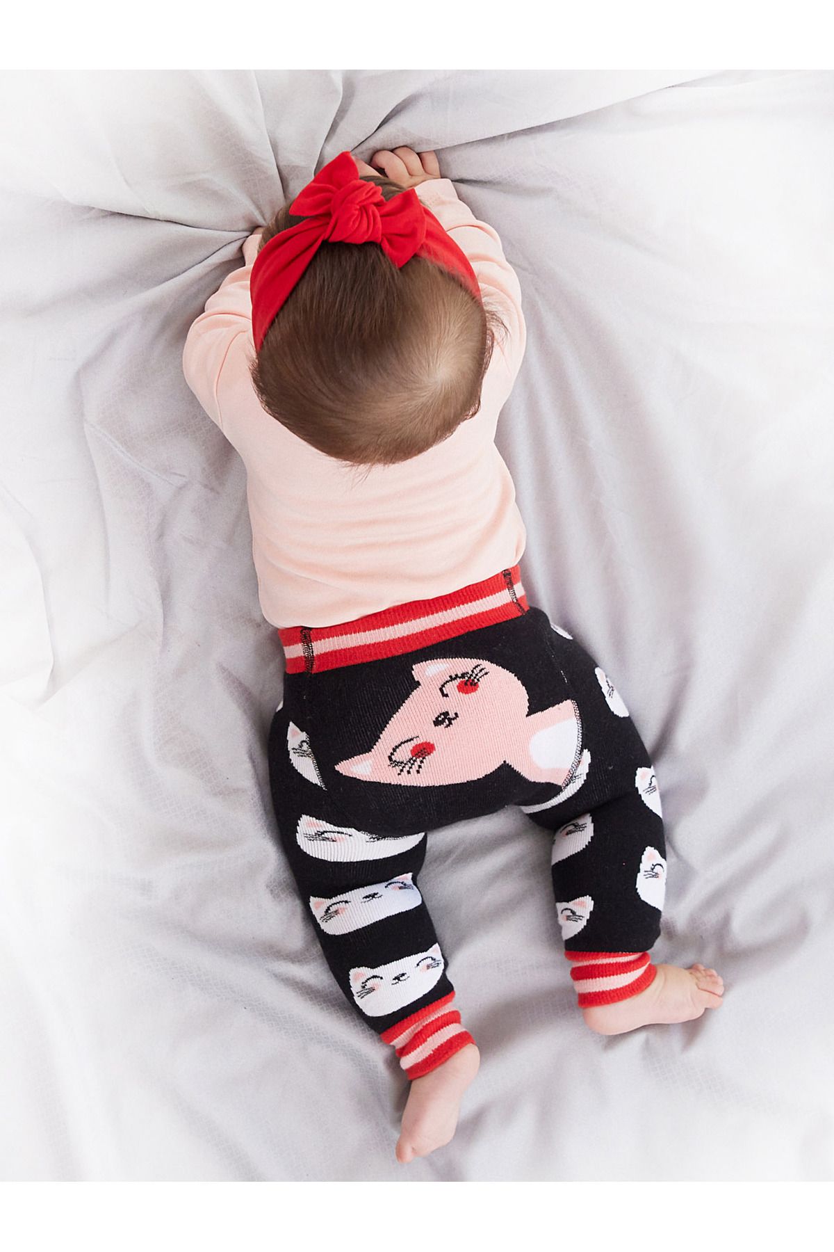 Denokids-Cat Baby Girl Bodysuit Tights-Pants Set 3