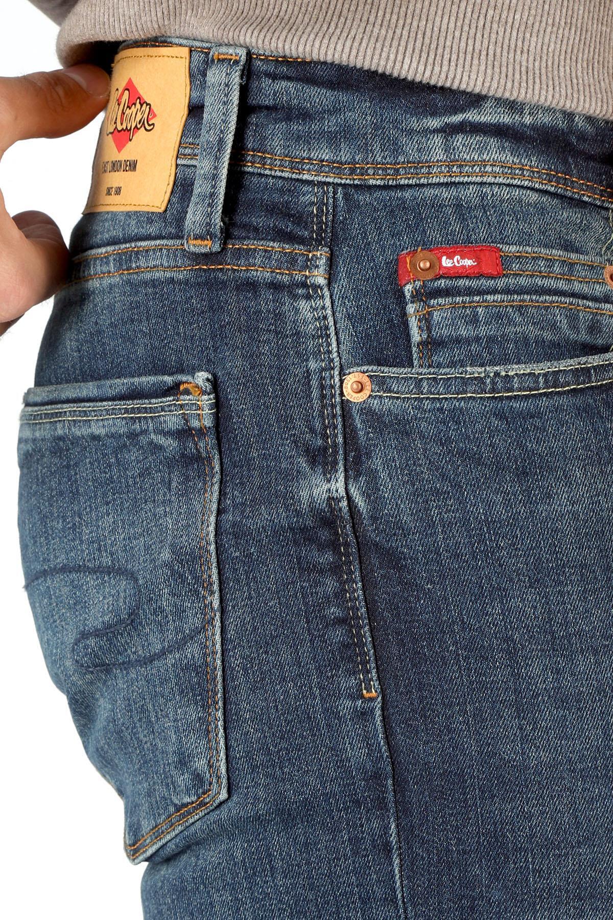Lee Cooper JAGGER ALEXA DARK Slim Straight Erkek Denim Pantolon 251 LCM 121061 görsel 5