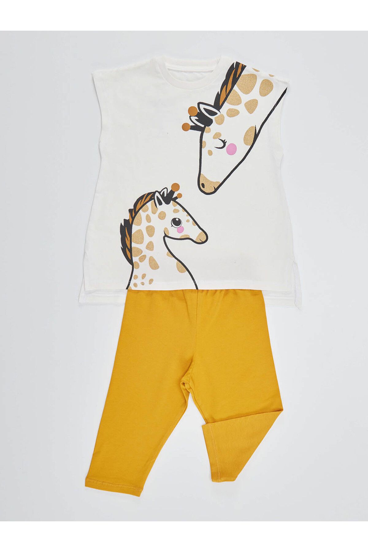 Denokids-Giraffe Girls Tunic Tights Set 3