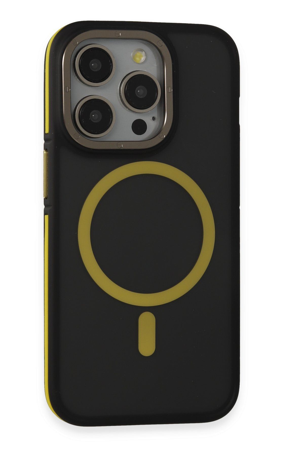 Joko iPhone 14 Pro Max Kılıf Rocky Magsafe Kapak - Siyah-Sarı ZRNET