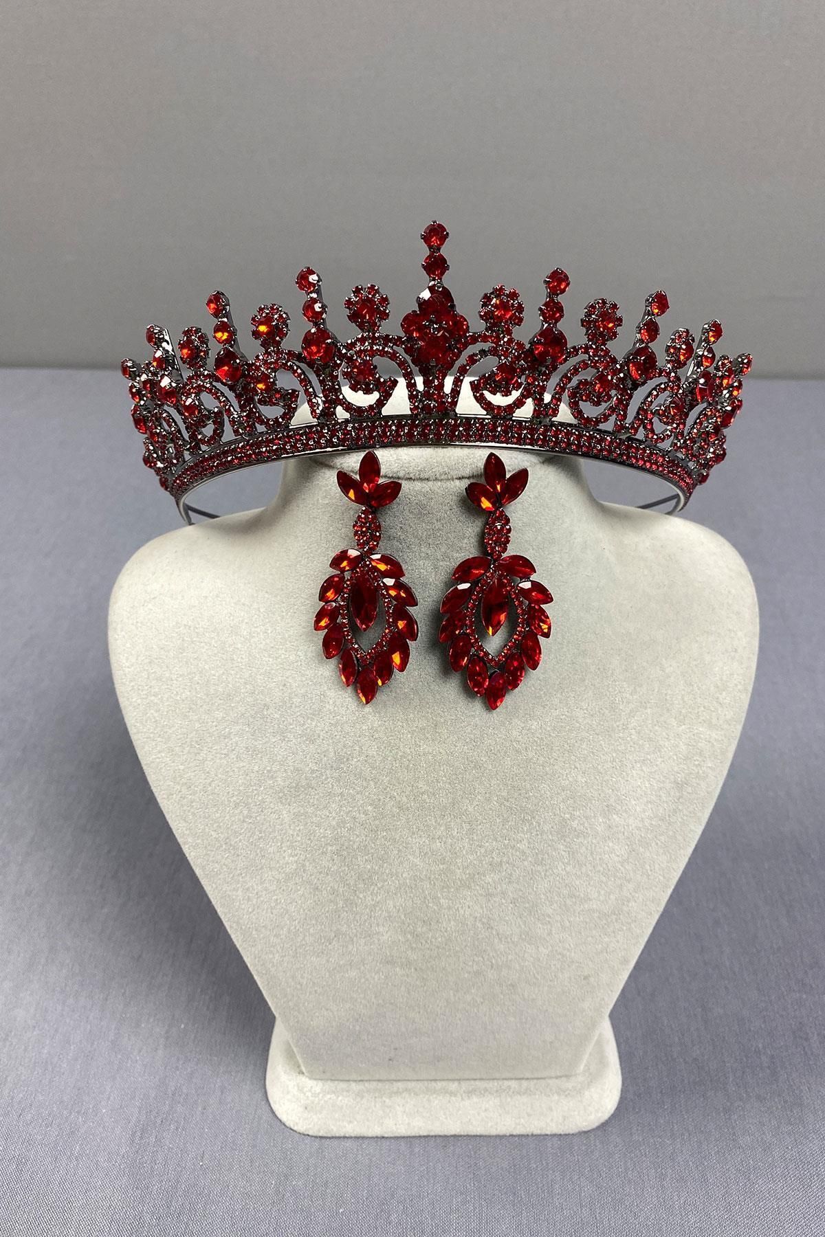 Limelia Hera Bridal Henna - Set De Cercei Cu Coroană Și Navetă Femeie - Single Dimension
