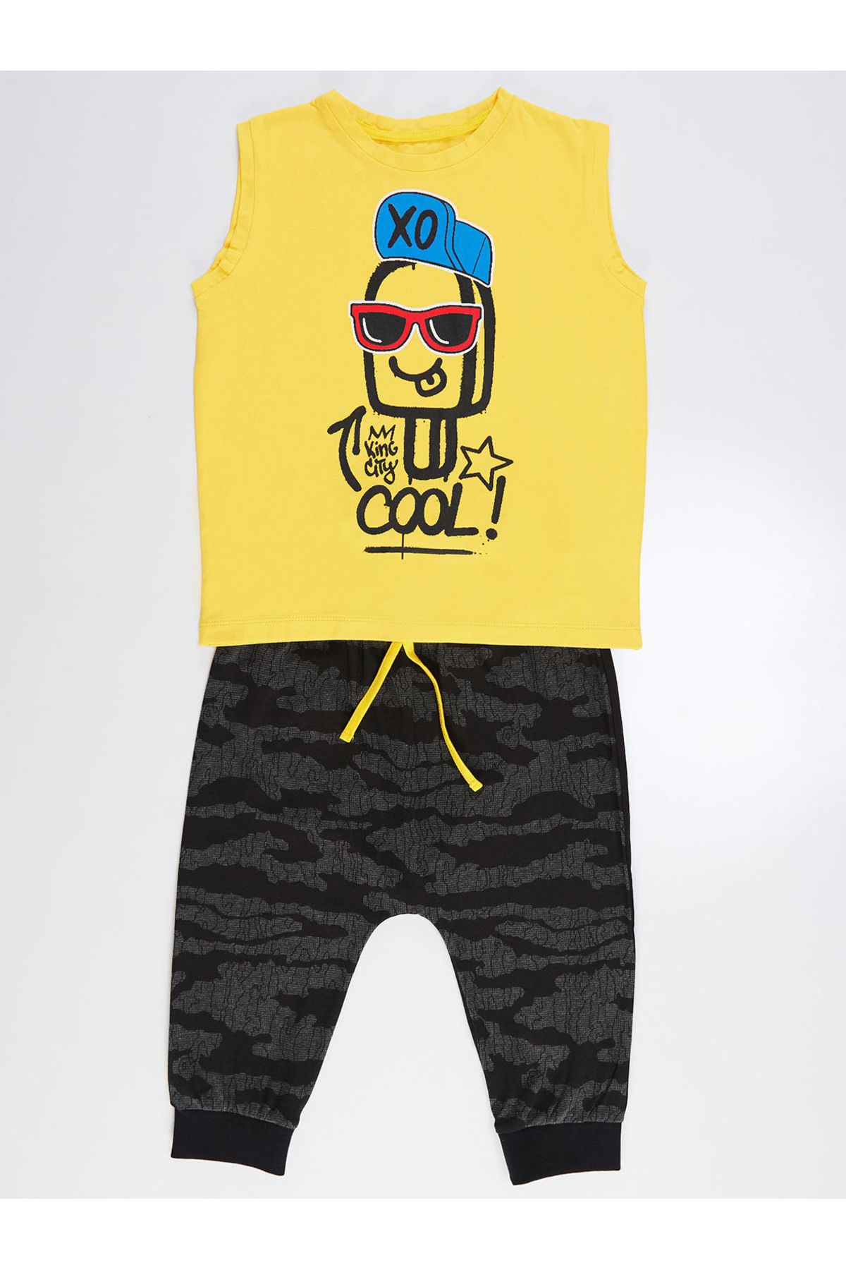 MSHB&G-Xo Cool Boy's T-shirt Capri Shorts Set 3