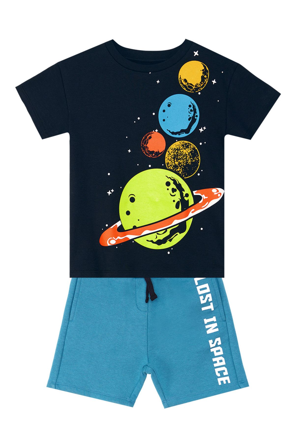 MSHB&G-Set aus T-Shirt und Shorts „Summer Planets“ für Jungen 3