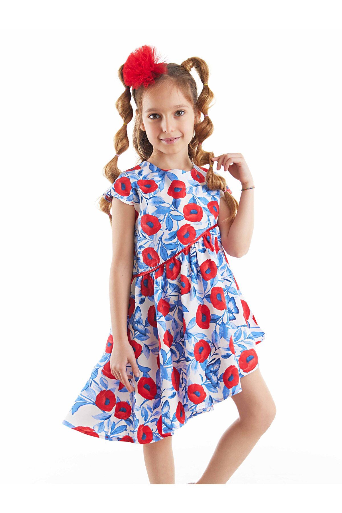 MSHB&G-Girl's Poppy Asymmetrical Summer Dress 1