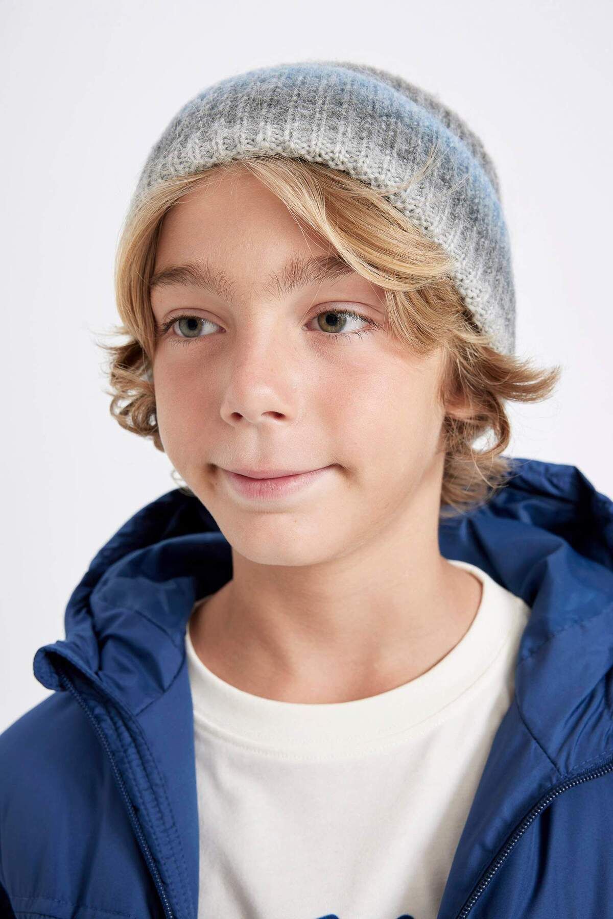 DeFacto-Gradient Printed Boys' Beret - Dfc 1