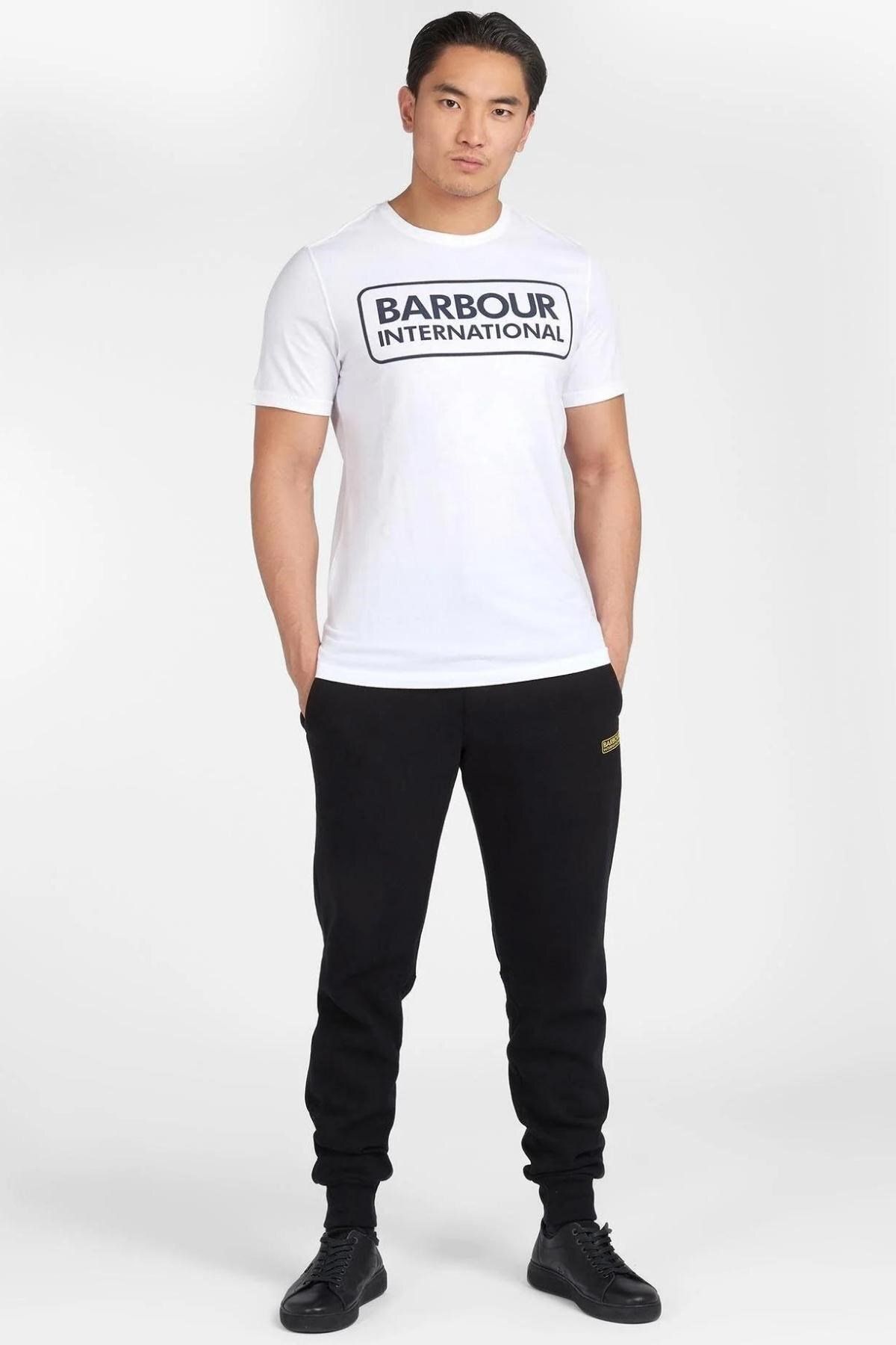 تی شرت سفید مردانه B.intl ESS LOGRE LOGO THRET WH11 Barbour