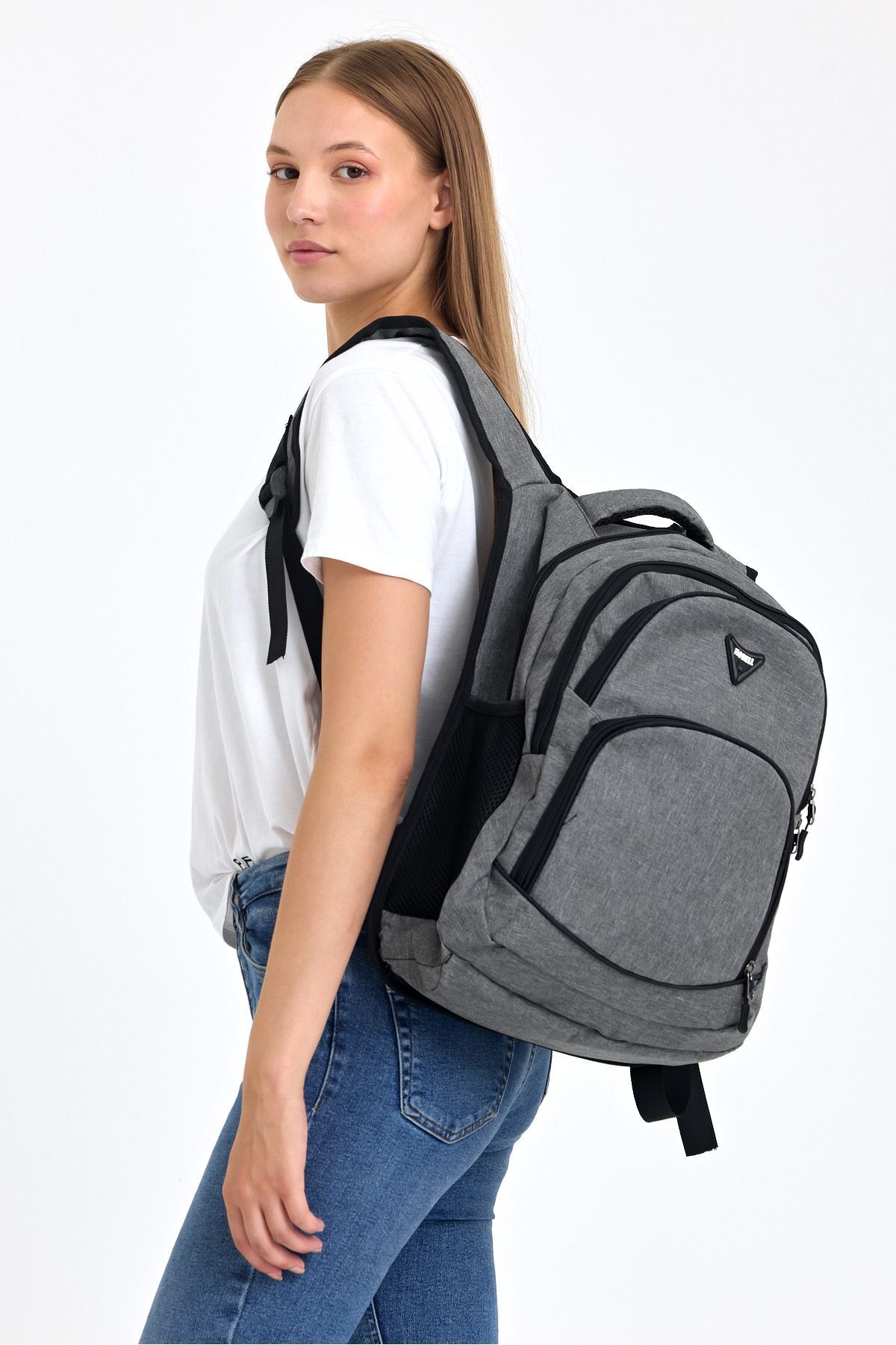 کوله پشتی زنانه خاکستری OBAY LİFE | OBAY4200 اورجینال - تصویر 6