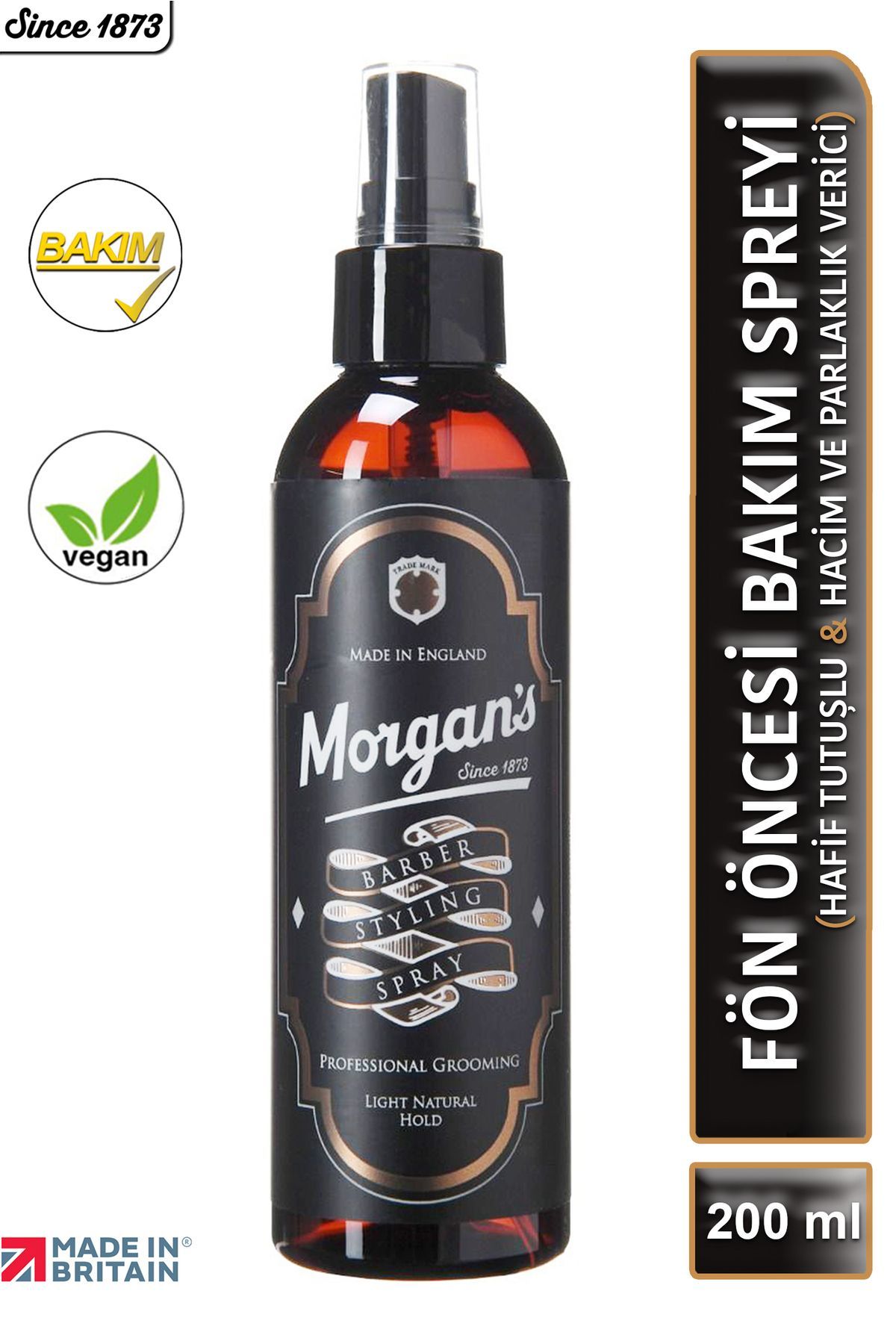 اسپری استایلینگ باربر مورگان - اسپری نگهدارنده سبک و طبیعی 200 میلی لیتر Morgan's Pomade