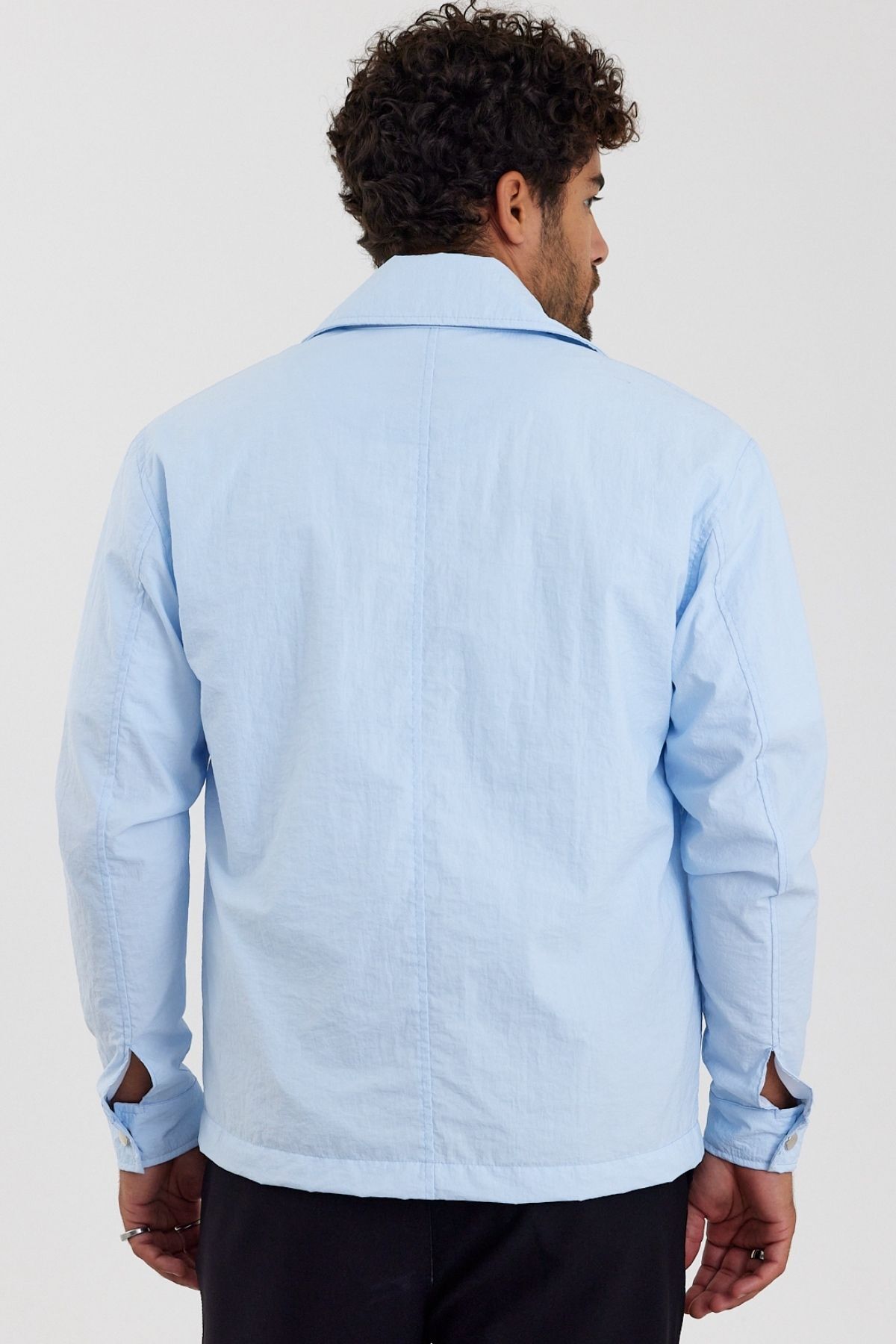 ژاکت مردانه آبی MADZEYMODA | Mz56107 اورجینال - تصویر 8