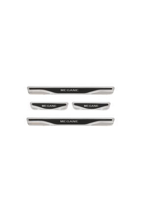 BRSPLAST Renault Megane Uyumlu Kapı Eşiği Karbon Krom 4 Parça