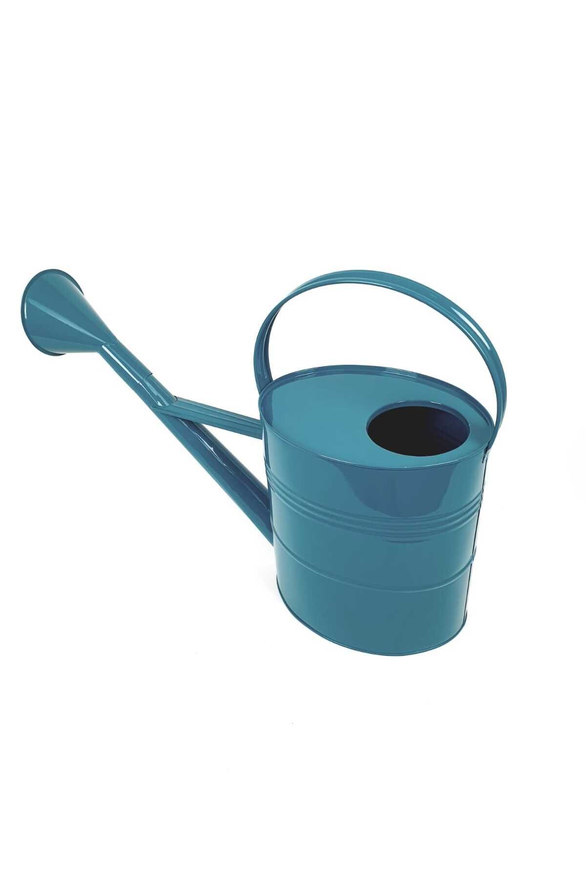 Çiçek Sulama Kabı Sulak Retro Vintage Metal 10 Litre Petrol Yeşili