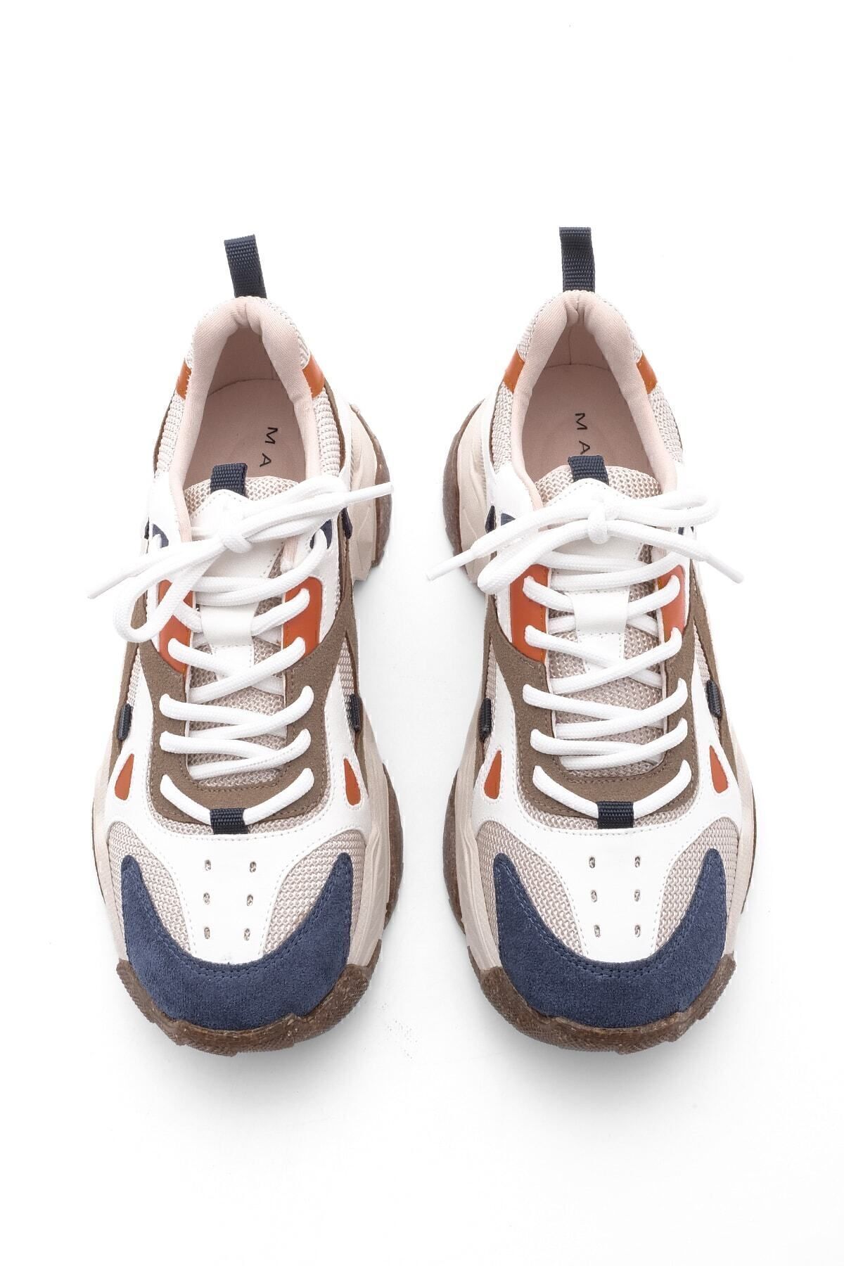 Marjin-Damen Sneaker mit hoher Sohle, Schnürschuh, Sportschuh Edisa Powder 6