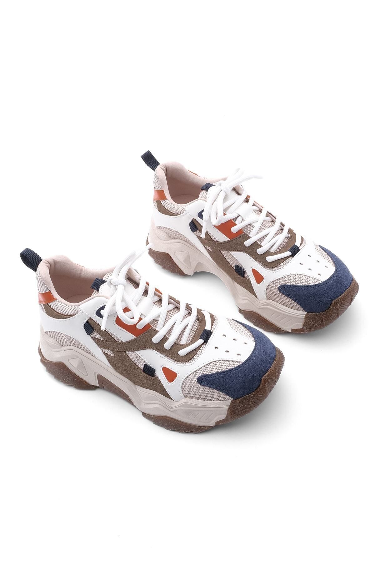 Marjin-Damen Sneaker mit hoher Sohle, Schnürschuh, Sportschuh Edisa Powder 5