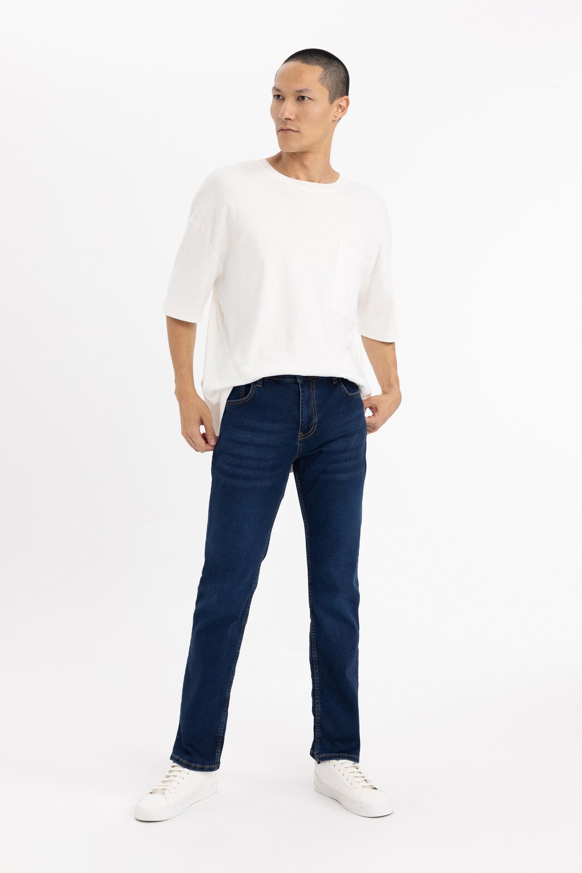 DeFacto-Sergio Regular Fit Normal Waist Pipe Leg Pants 2