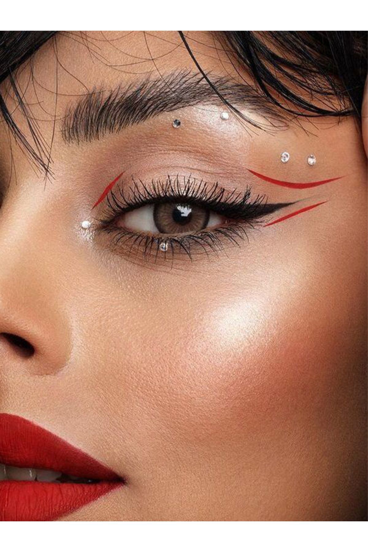 خط چشم  قرمز séduisante | TYC9626TLN170696712780244 اورجینال - تصویر 3