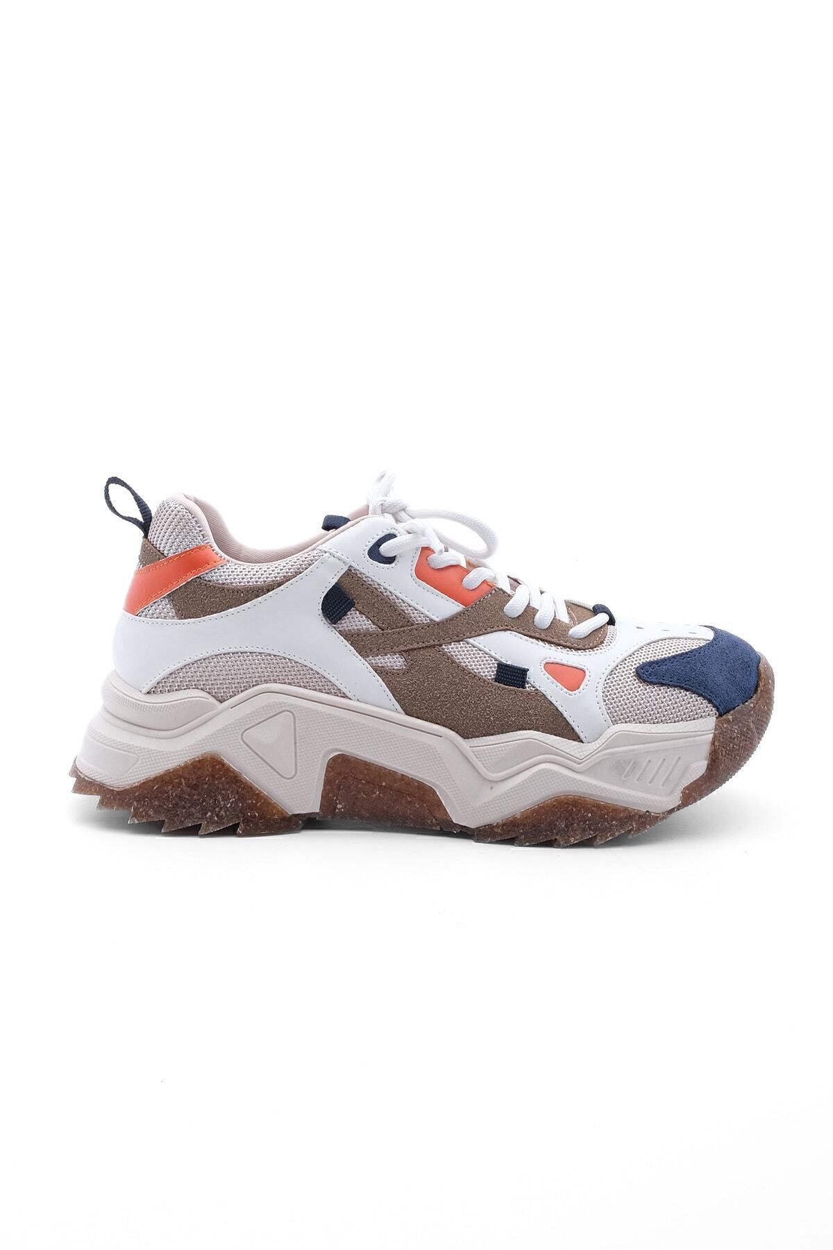 Marjin-Damen Sneaker mit hoher Sohle, Schnürschuh, Sportschuh Edisa Powder 3