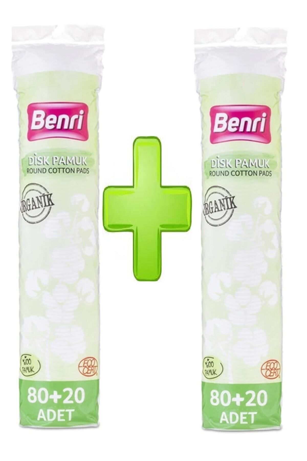 Benri Organik Makyaj Temizleme Pamuğu 100 Adet X 2