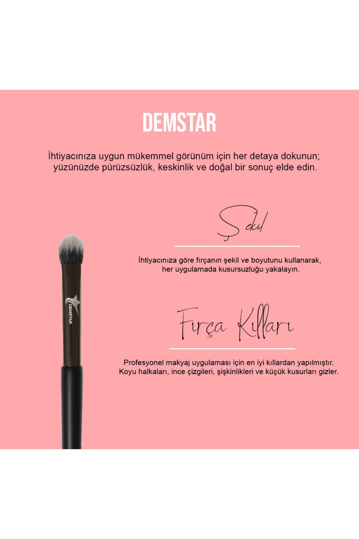 برس آرایشی حرفه ای سری سافت مو برس آرایش سایه شماره:35 Demstar
