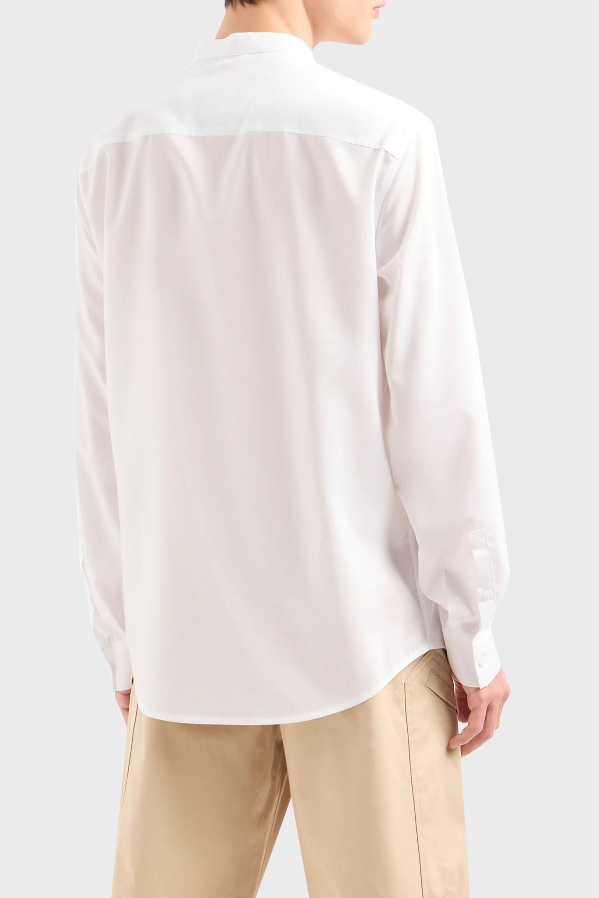 پیراهن / بلوز دکمه دار سفید مردانه یقه غالب 3DZC19 ZN4CZ 1100 Armani Exchange