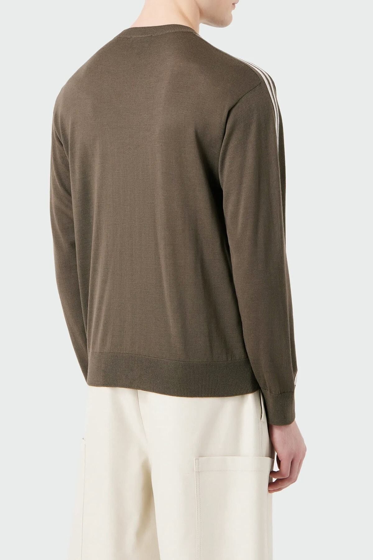 ژاکت یقه پشمی خالص ژاکت مردانه Emporio Armani