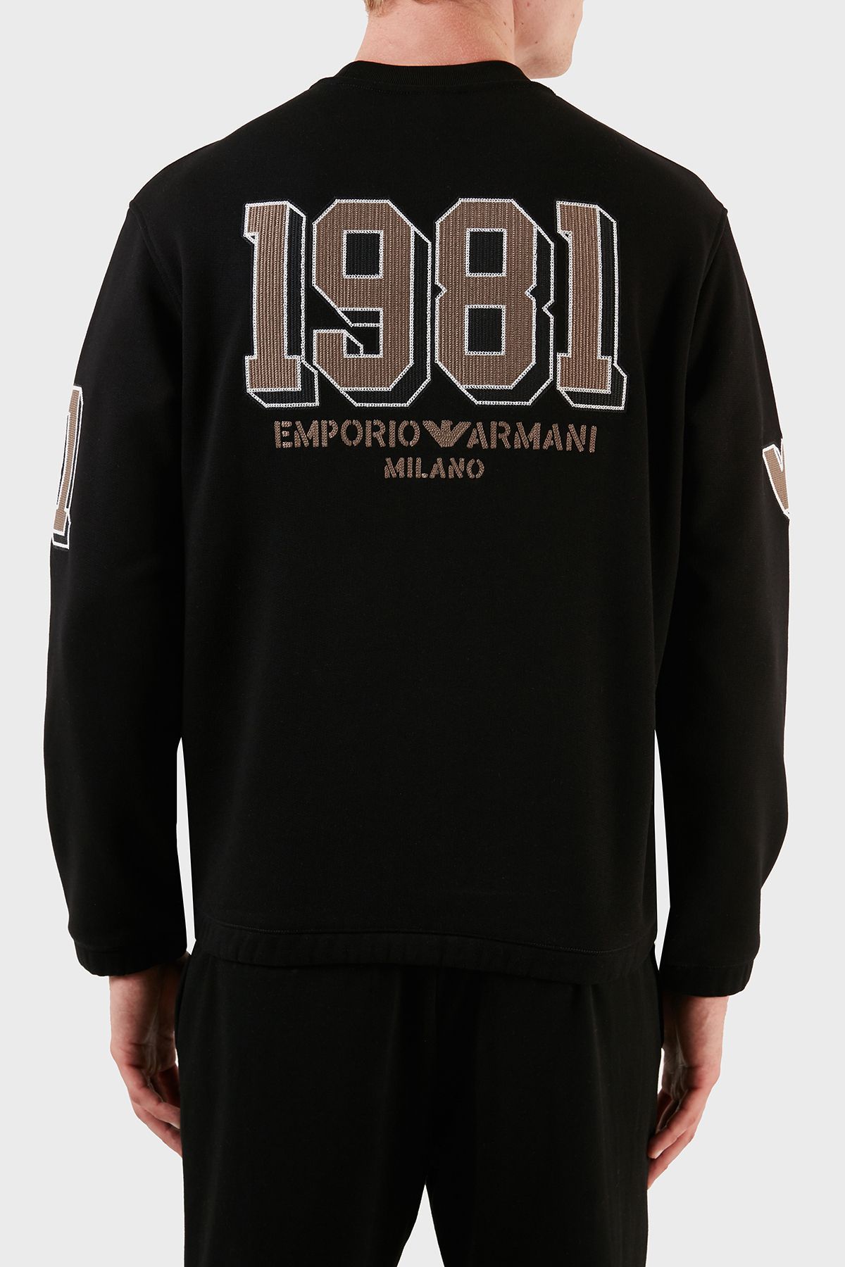 Armani Cotton Regular Fit Crew Neck Sweat مردانه SWEAT 6R1MG4 1JWPZ 0999 Emporio Armani