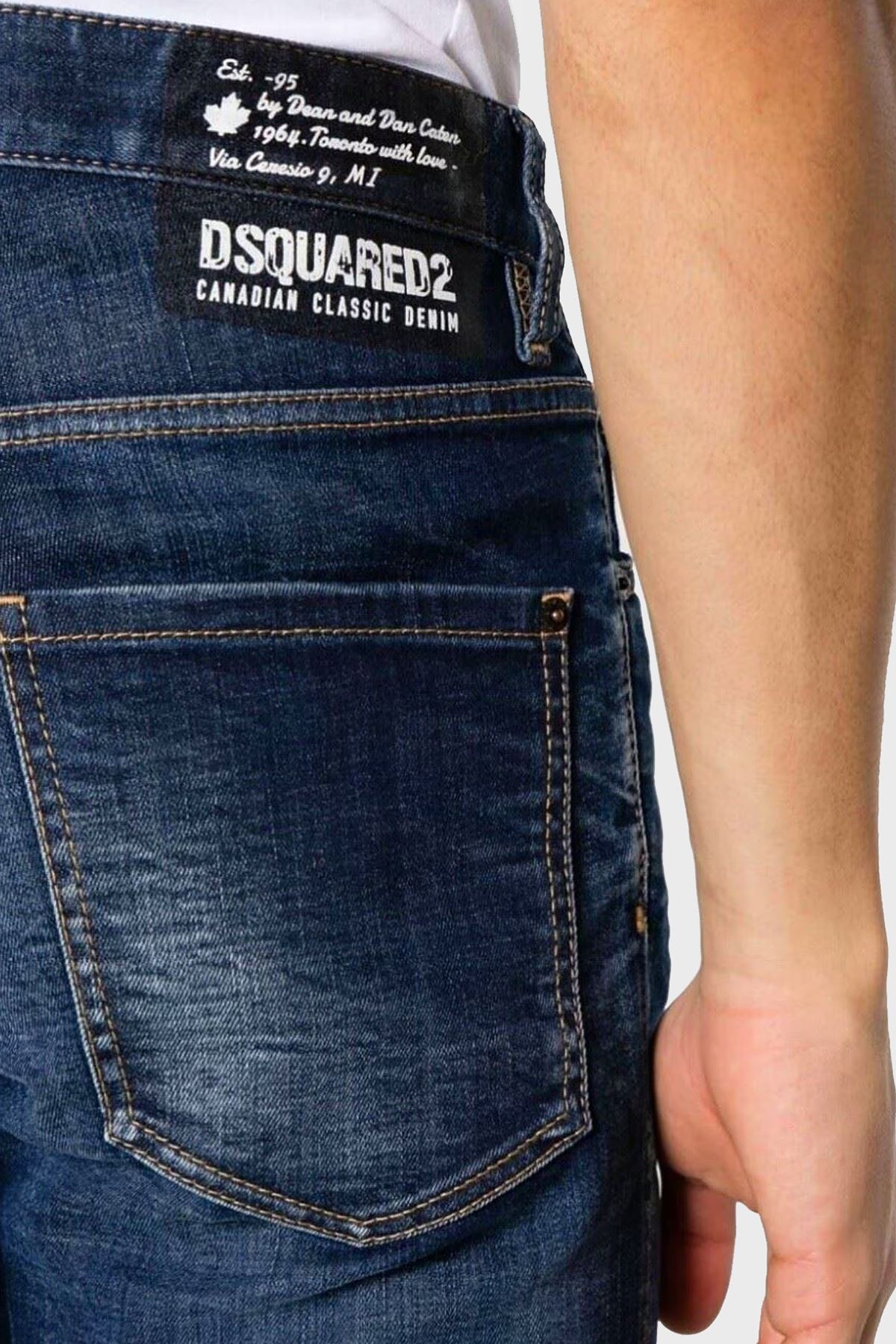 شلوار جین آبی مردانه مناسب 470 اورجینال DSquared2