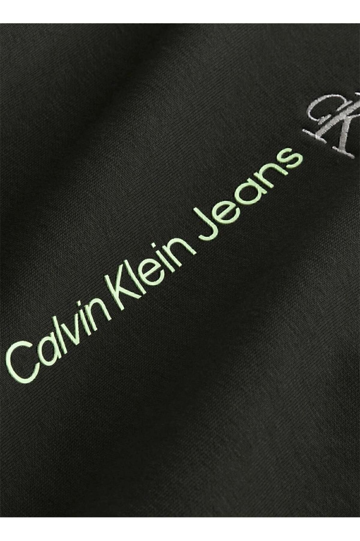 سویشرت مشکی مردانه HWK CN نهادی عمودی اورجینال Calvin Klein